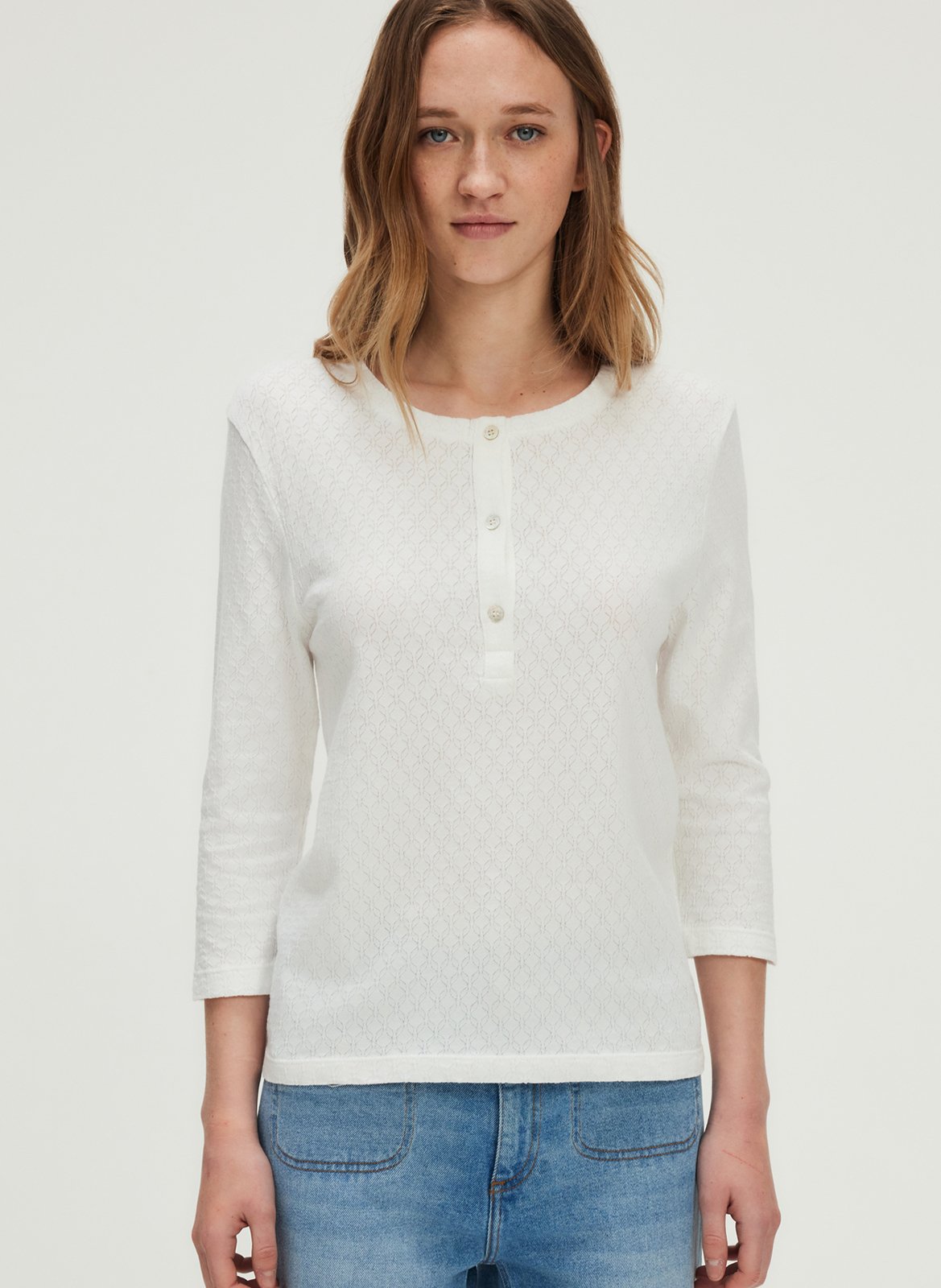 Round-neck organic cotton T-shirt PABLO Beige