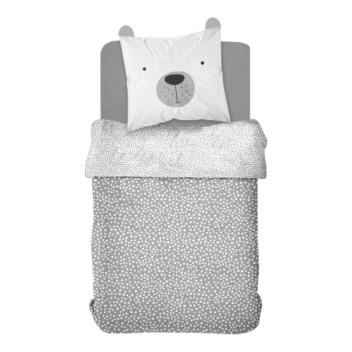 Printed cotton bed set TODAY LINGE DE MAISON White