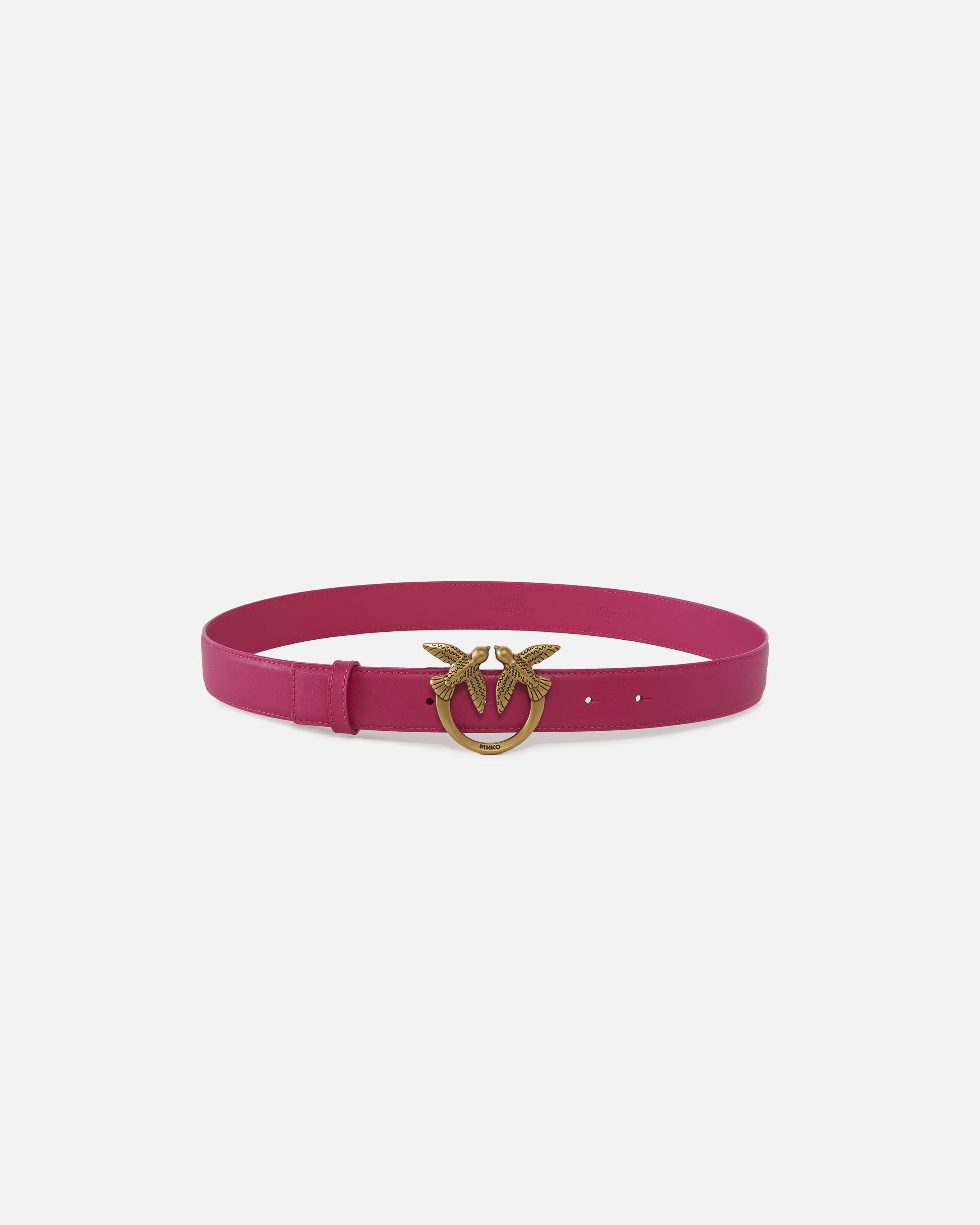 Ceinture love birds en cuir 3cm PINKO