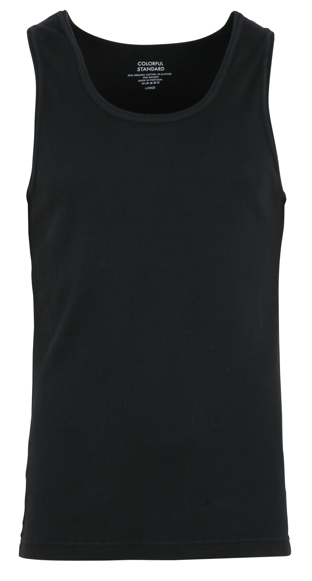 Rundhals-Tanktop aus Bio-Baumwolle COLORFUL STANDARD Schwarz