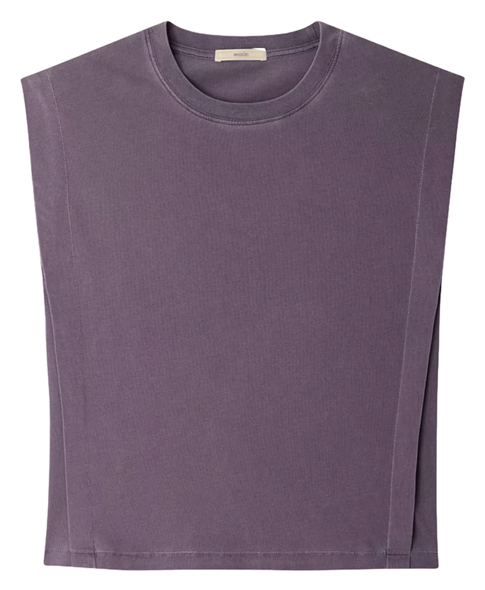 Baumwoll-T-Shirt mit Rundhalsausschnitt SESSUN Beige