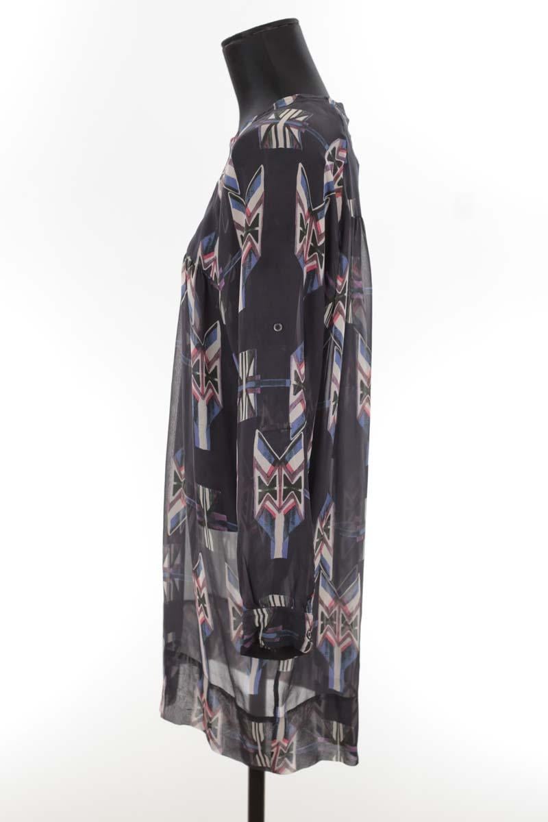 Silk dress ISABEL MARANT - Seconde Main Black