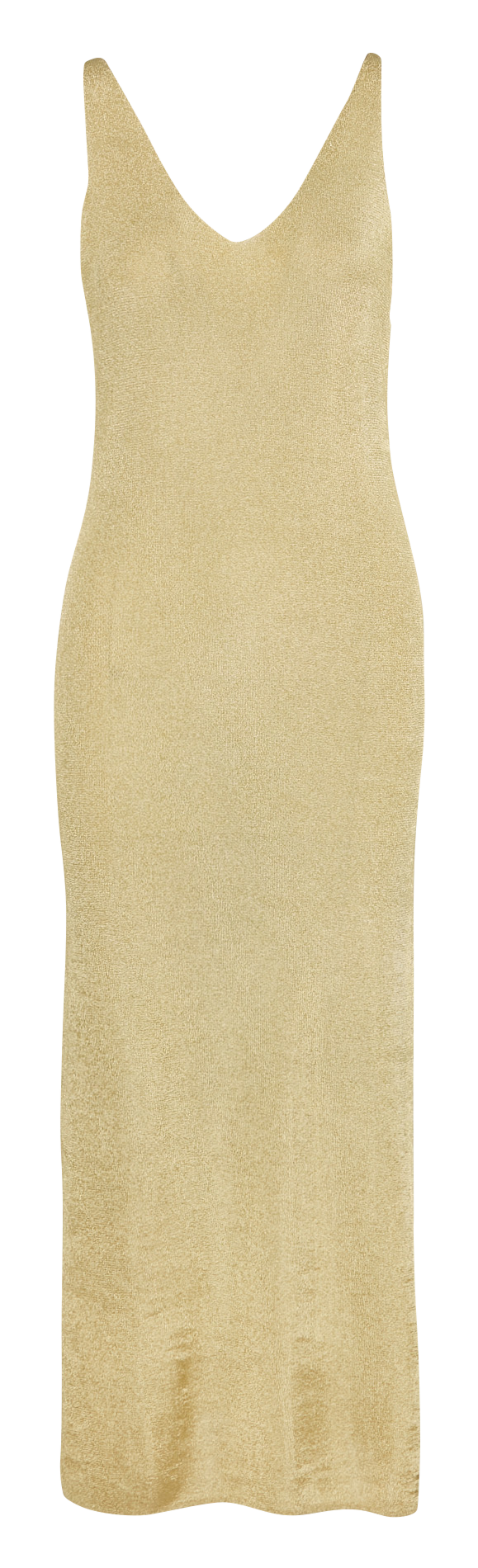 Robe midi col v à paillettes BA&SH Doré