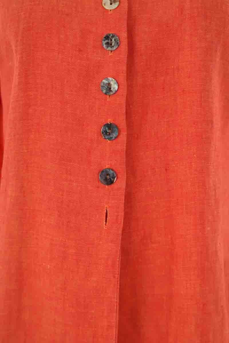 Linen dress TARA JARMON - Seconde Main Orange