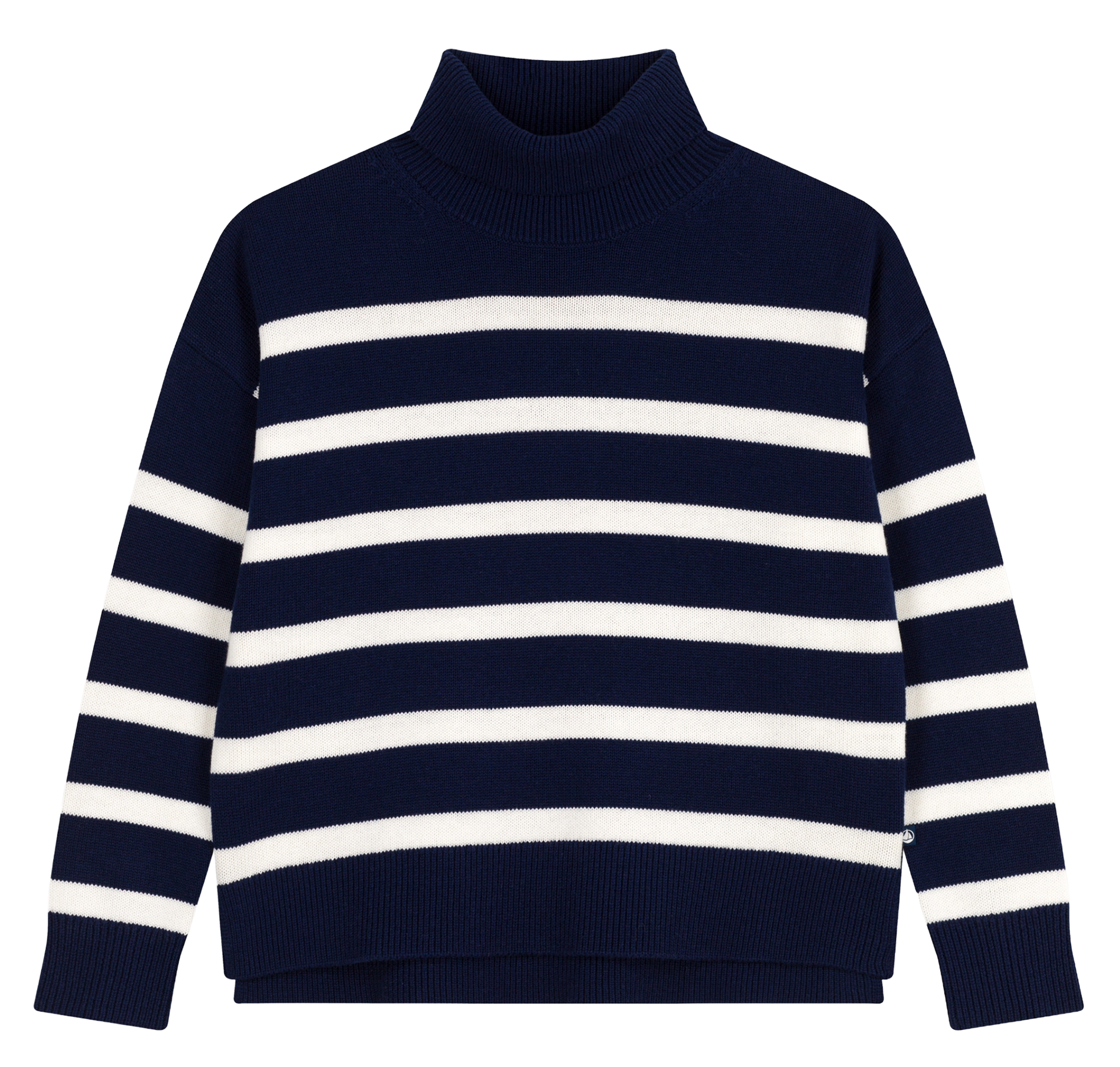 Pull oversize en laine mélangée PETIT BATEAU Bleu