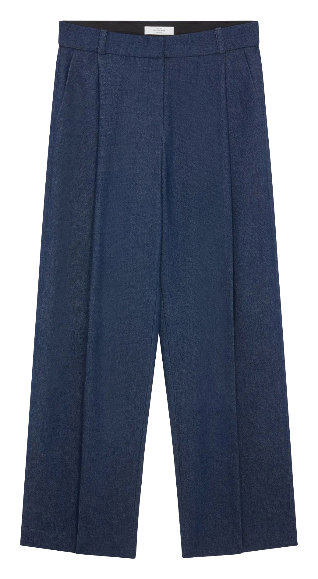 Pantalon droit en coton ROSEANNA Bleu