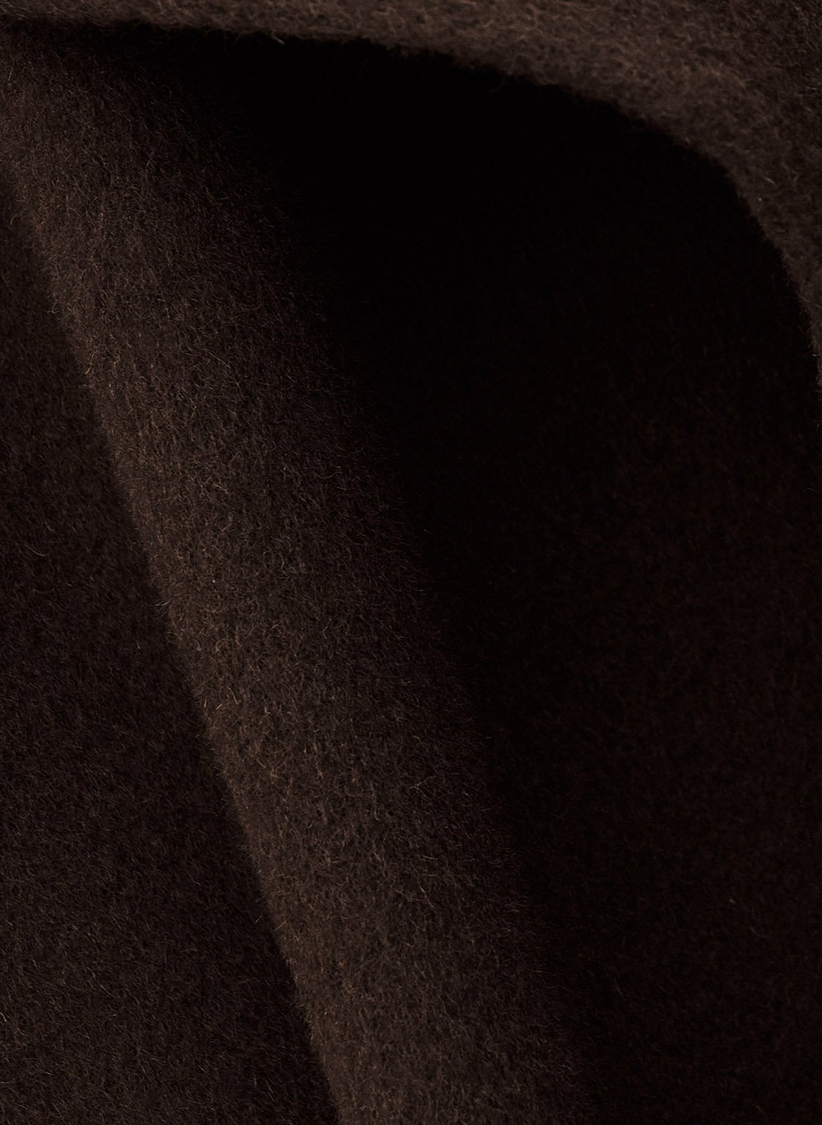 Lange jas van gemengde wol BA&SH Bruin