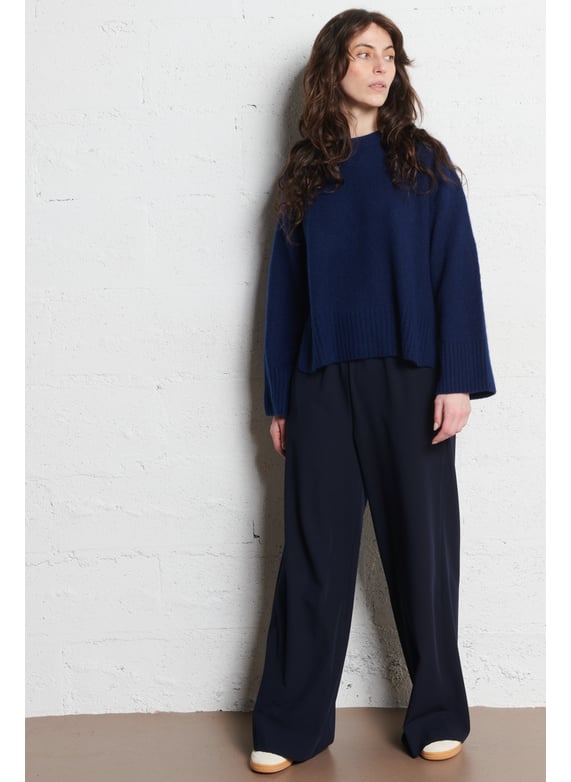 Elasticated Wide Leg Trousers - Look 4