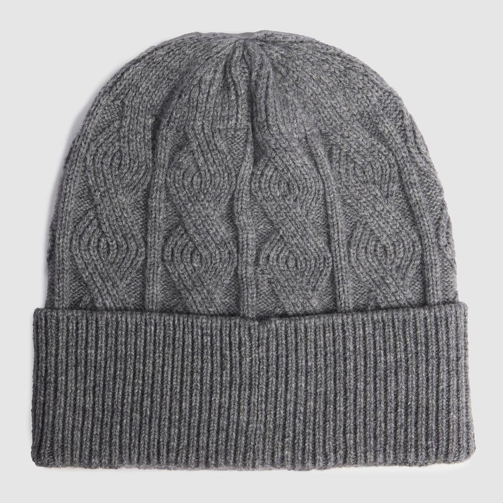 100% pure wool beanie PIQUADRO Grey