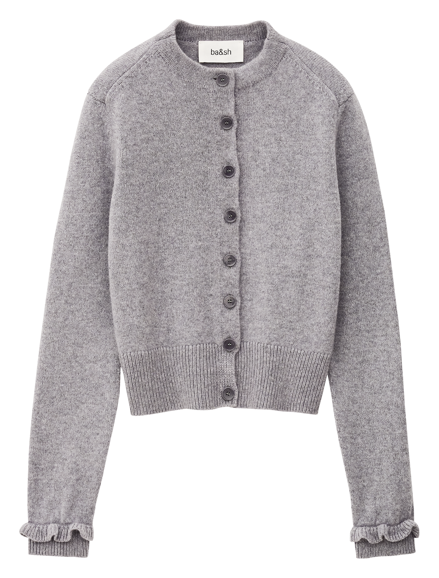 Blouse col v imprimée en laine BA&SH Noir