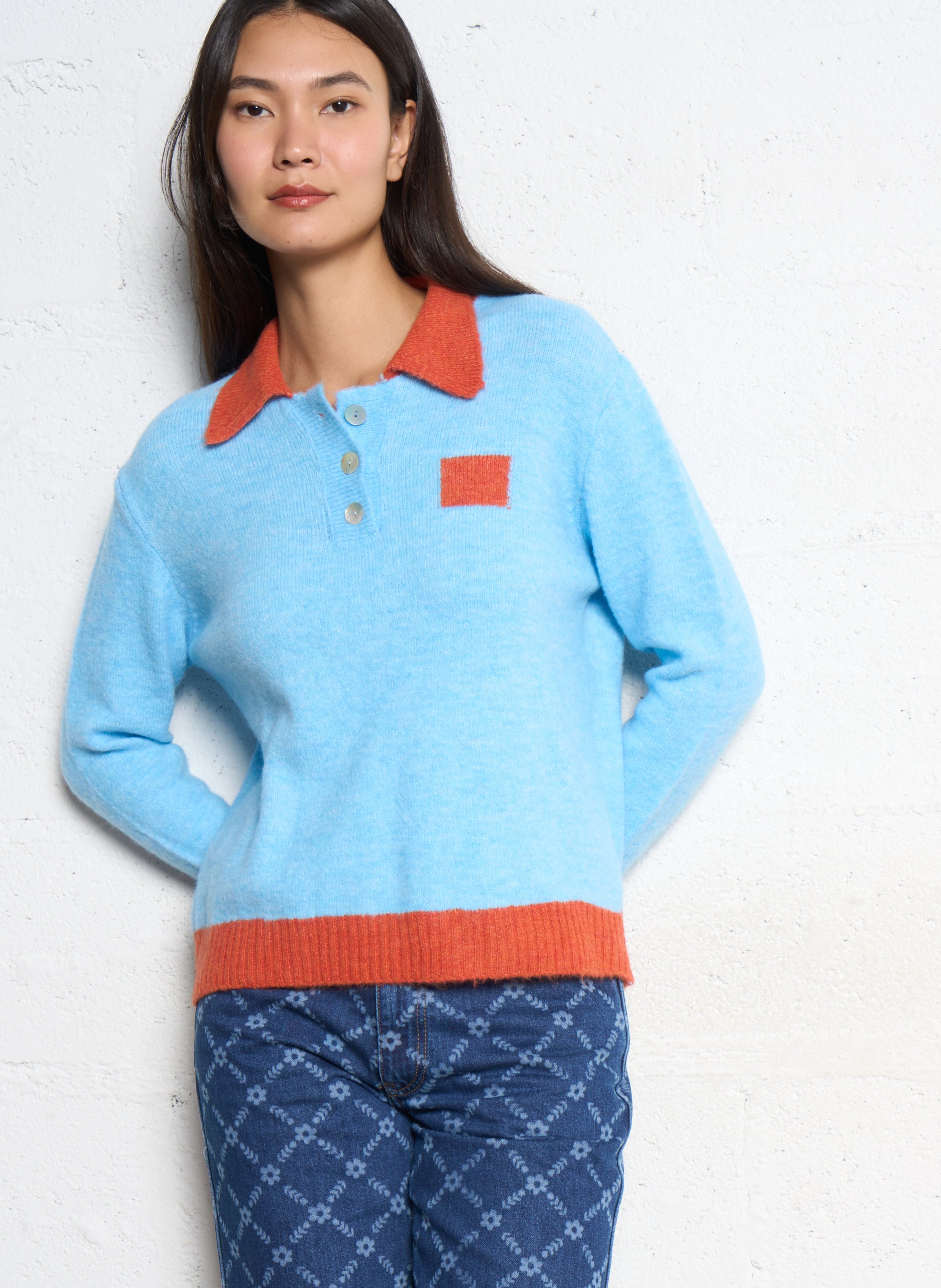 Pull droit col classique  DR BLOOM