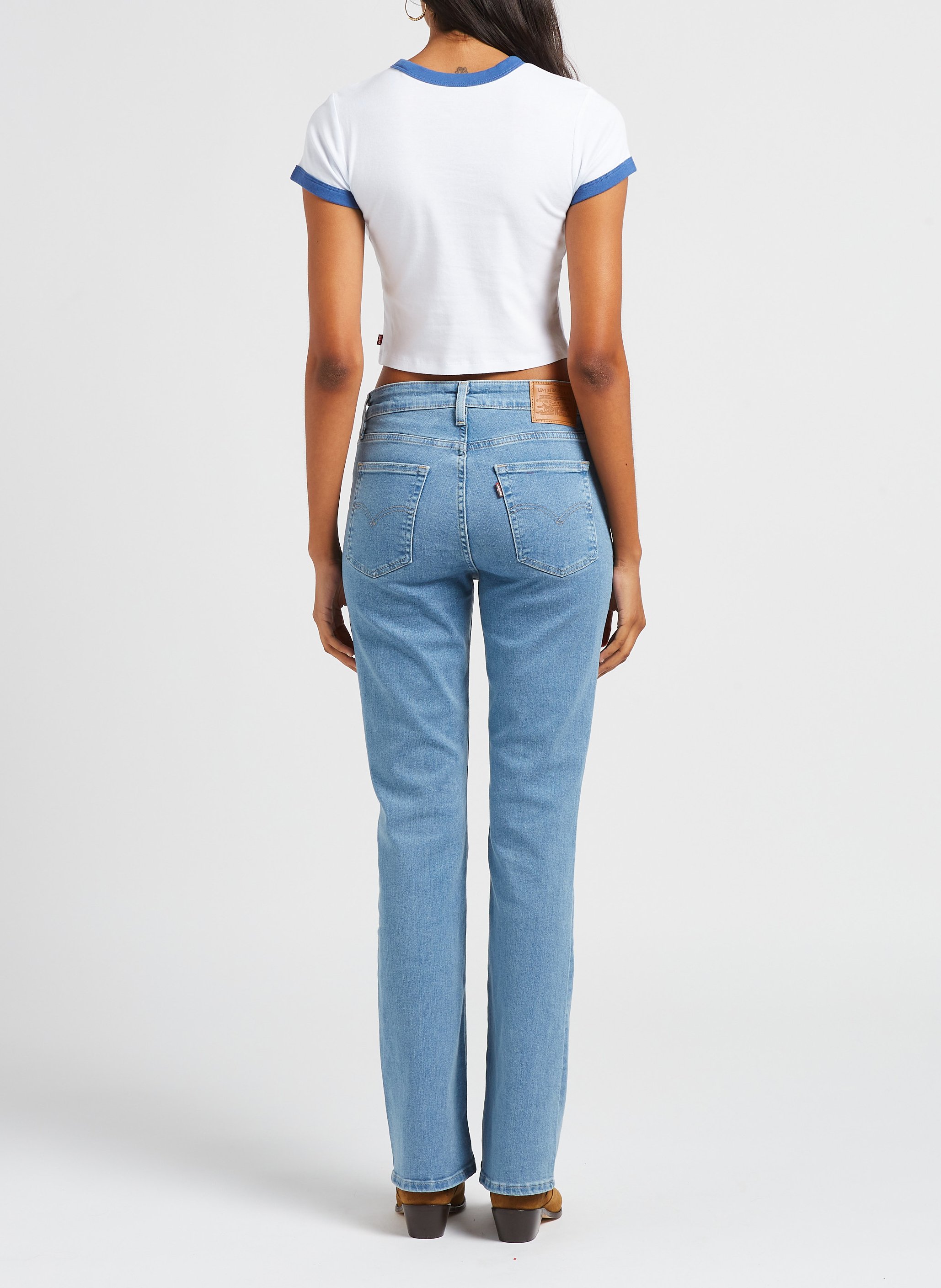 Tee shirt court col rond imprimé  LEVI'S Blanc