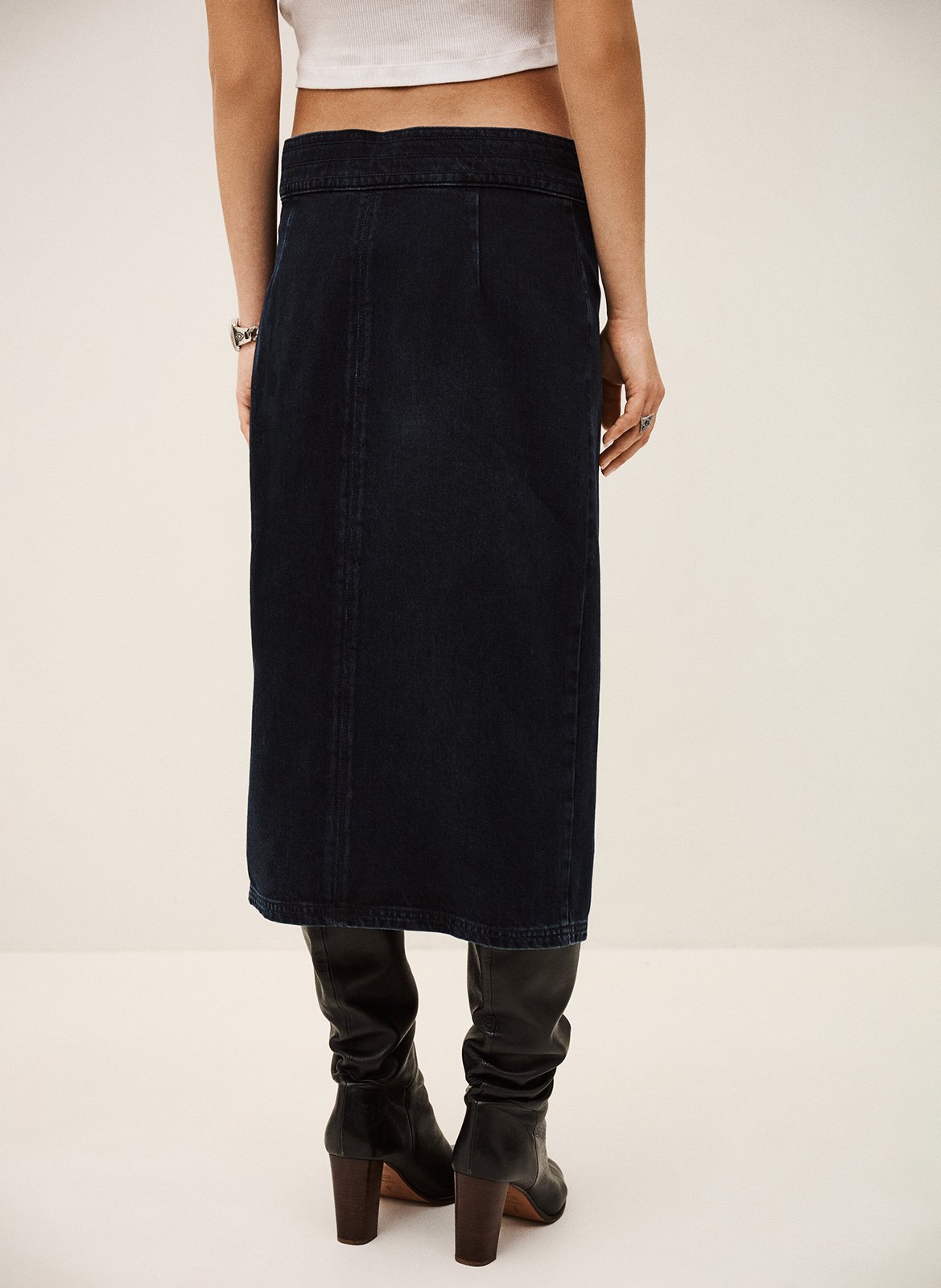 Katoenen midirok Anaïs BA&SH Blauw