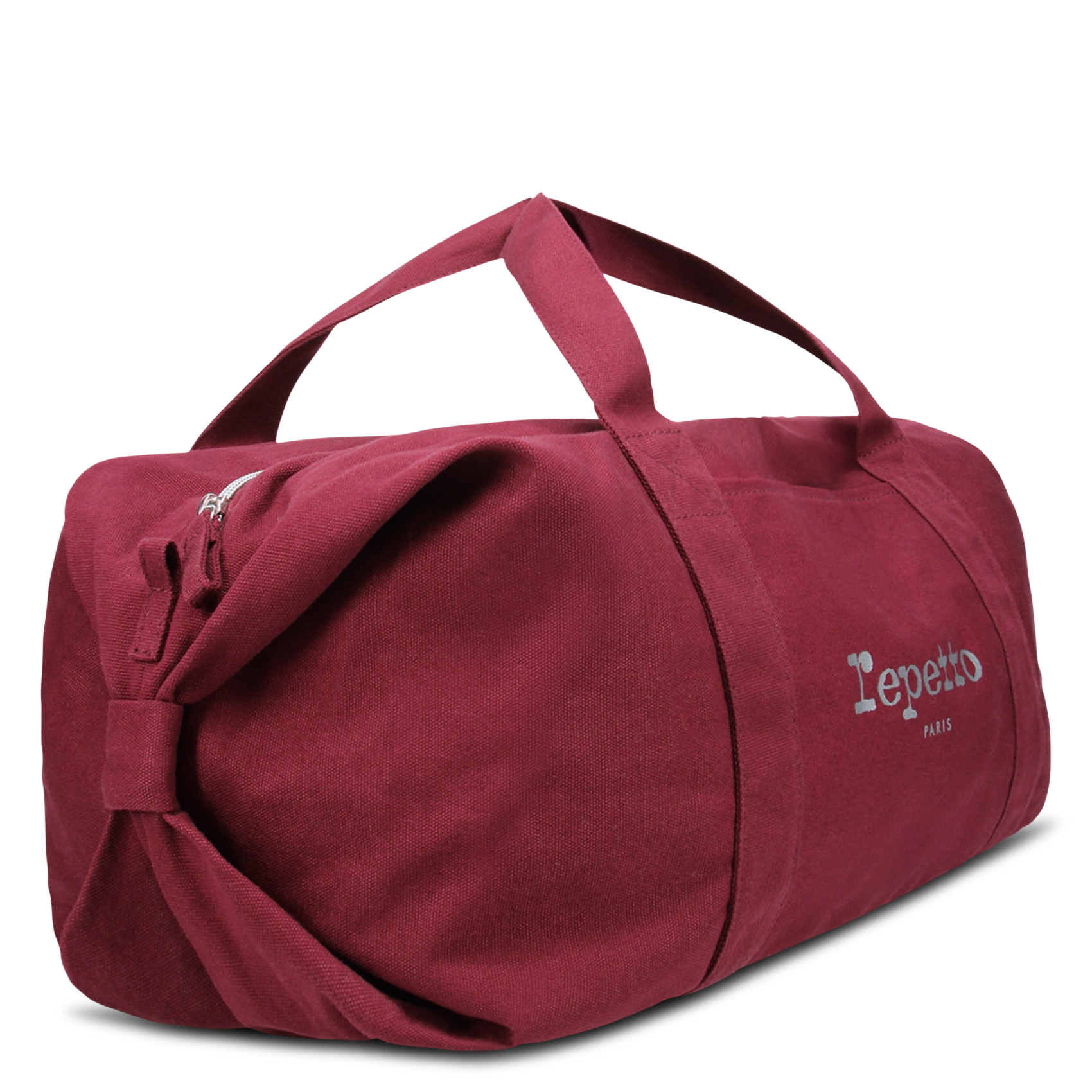Sac de sport rond uni Rouge