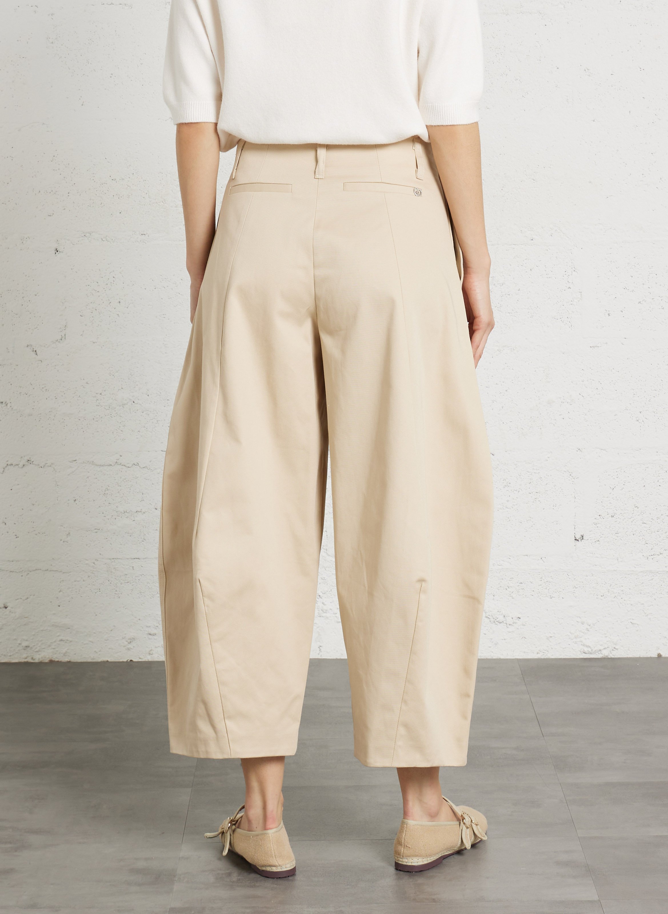 Cotton balloon pants PLEASE Brown