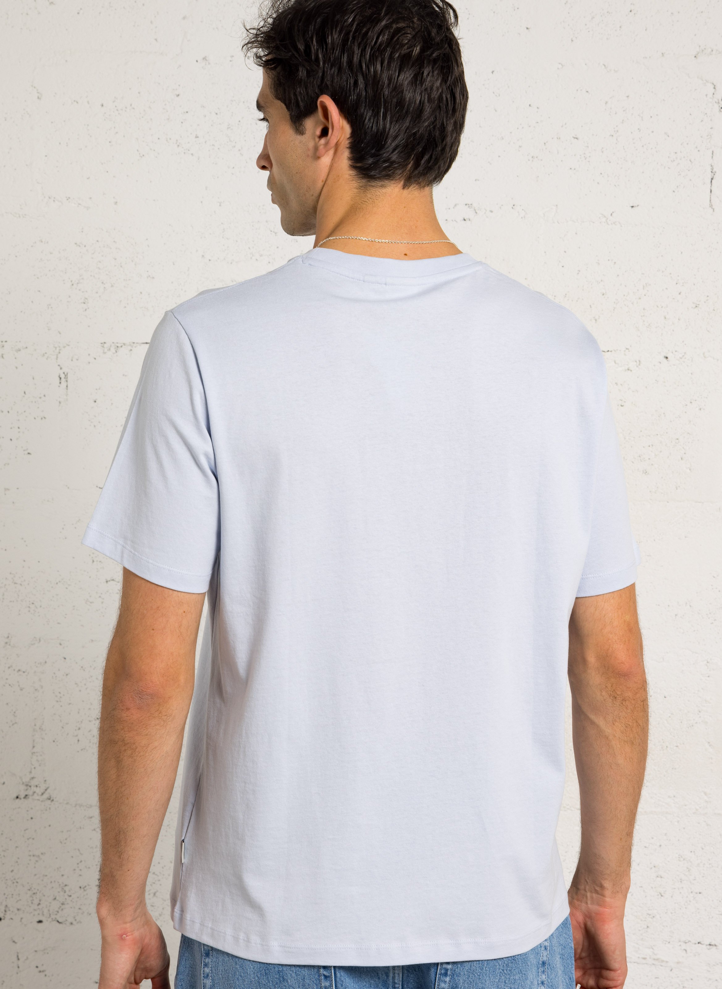 Tee-shirt en coton col rond PEPE JEANS Bleu