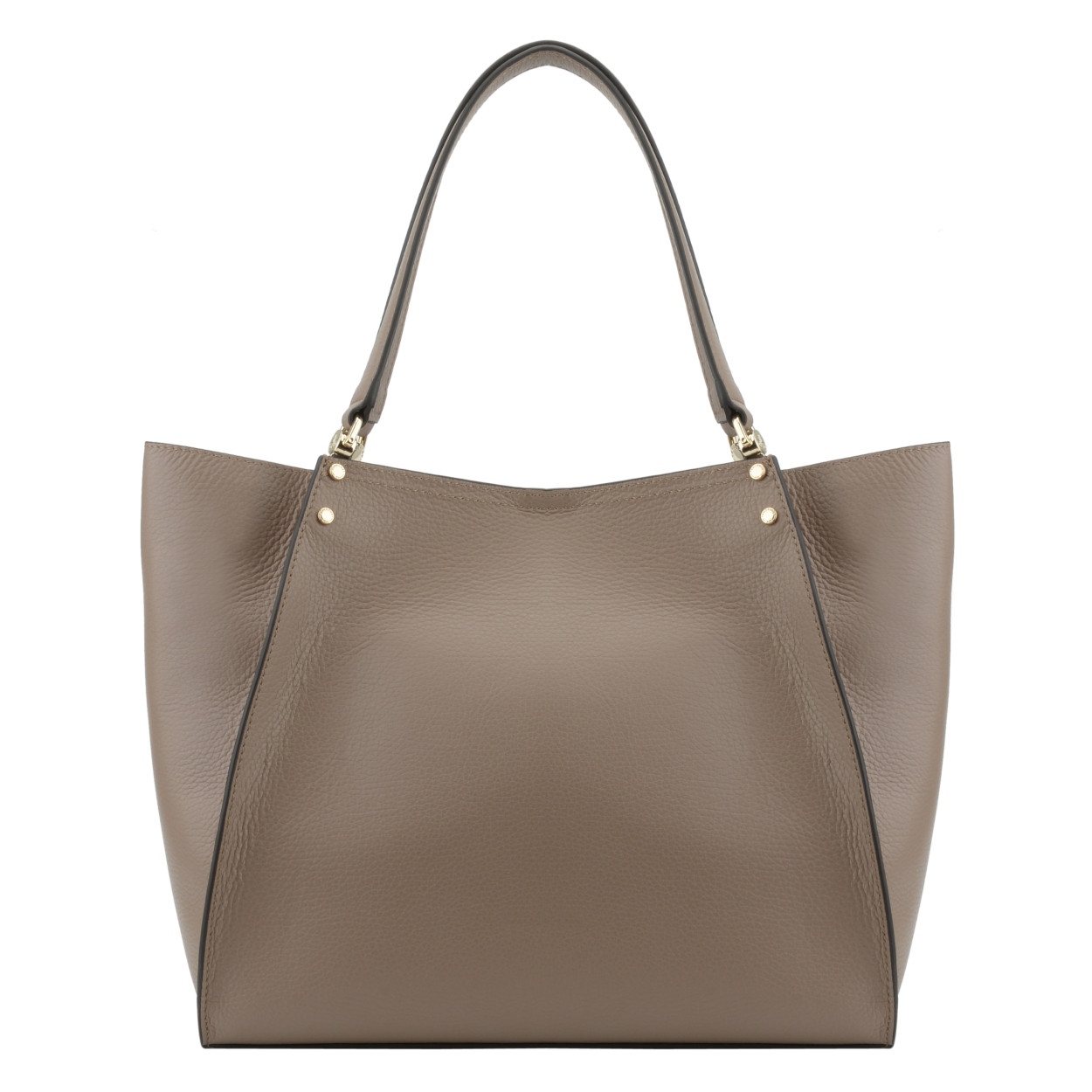 A-line leather skirt POURCHET Brown