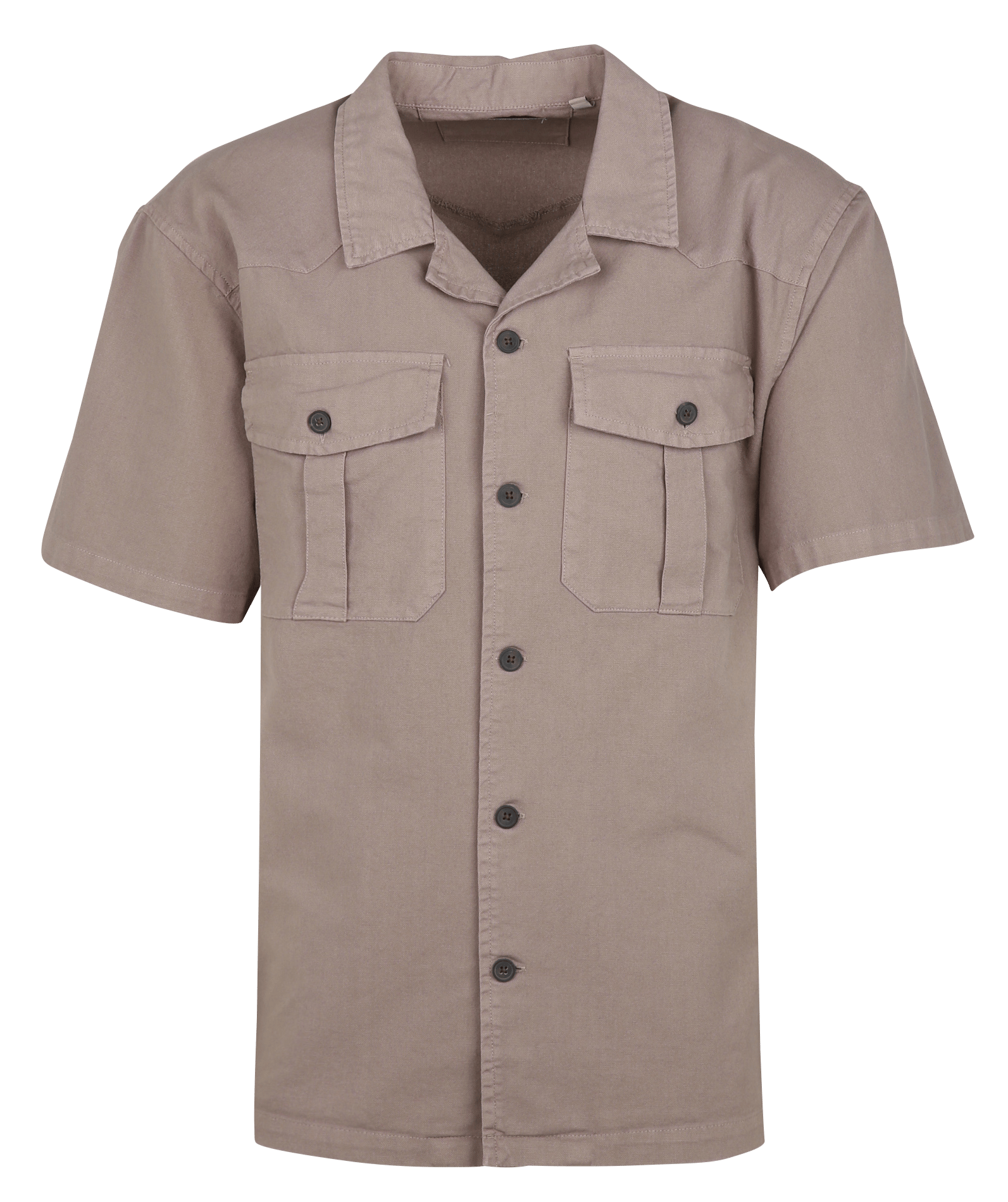 Chemise large en coton SOLID Gris