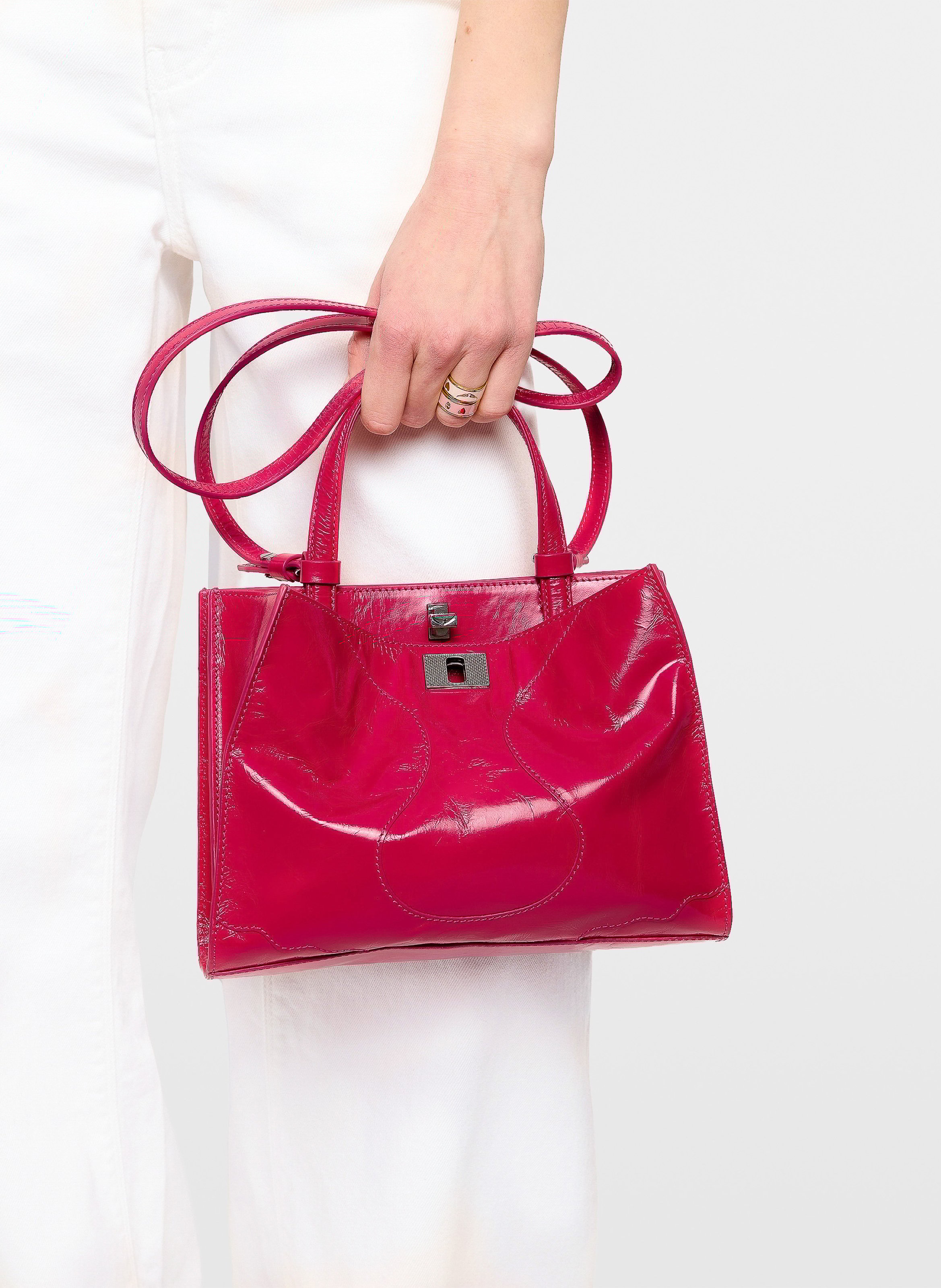 Lack-Tasche aus Lackleder ZADIG&VOLTAIRE Rosa