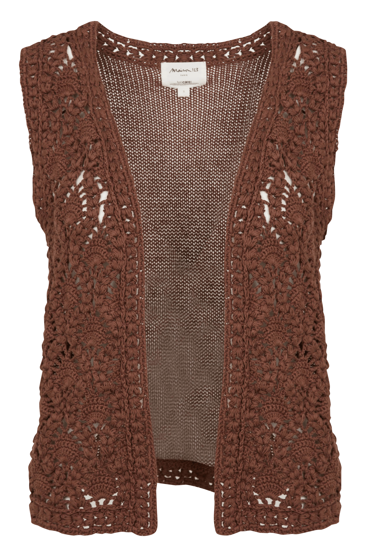 Gilet droit en coton  MAISON 123 Beige