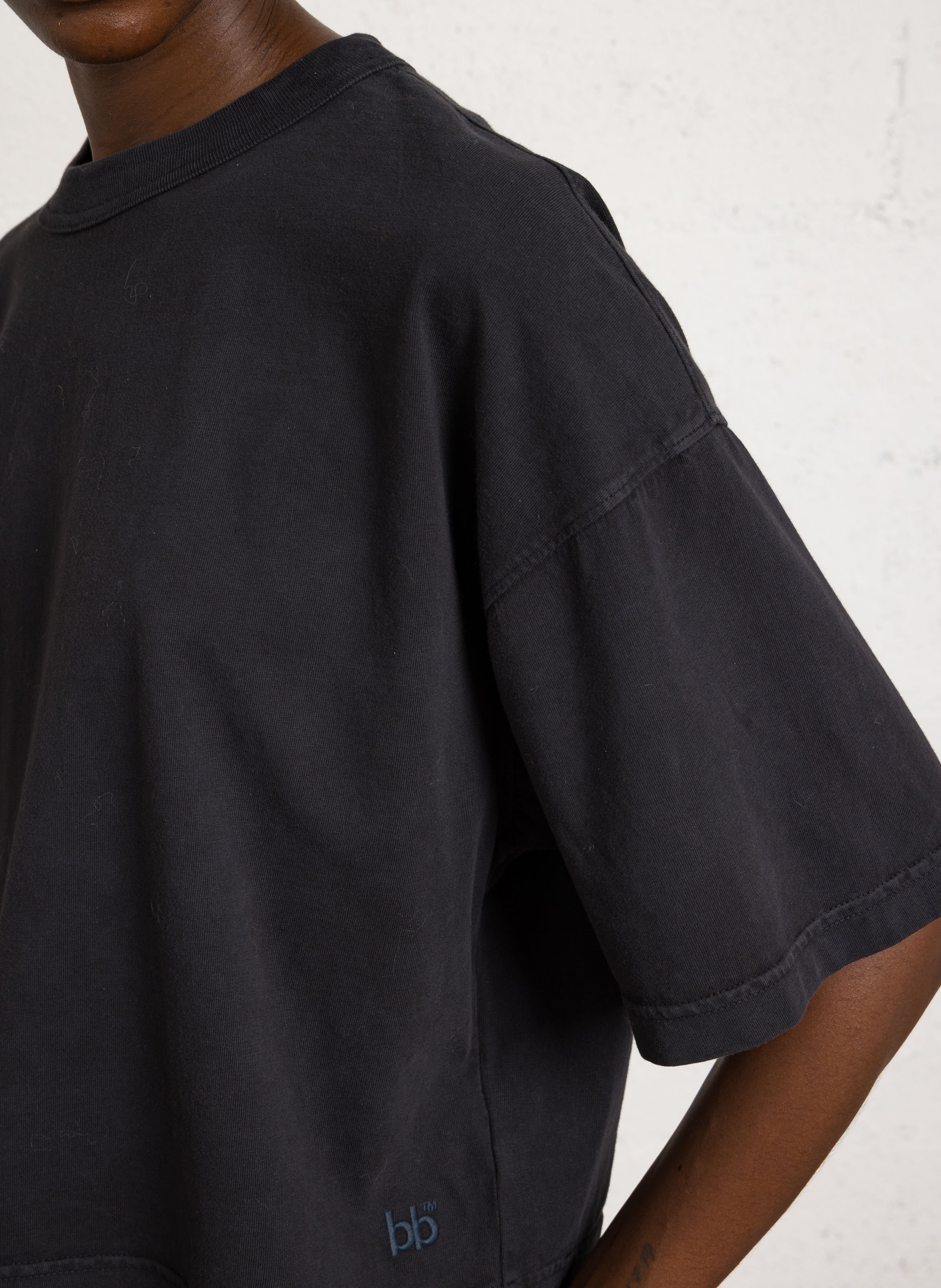 Tee-shirt col rond en coton BELLEROSE Bleu