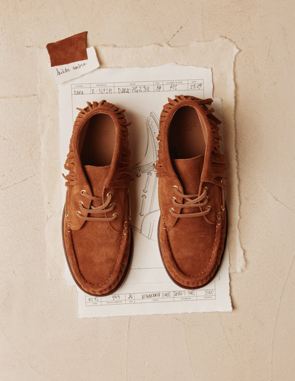 Lace-up ankle boots ODAJE Brown