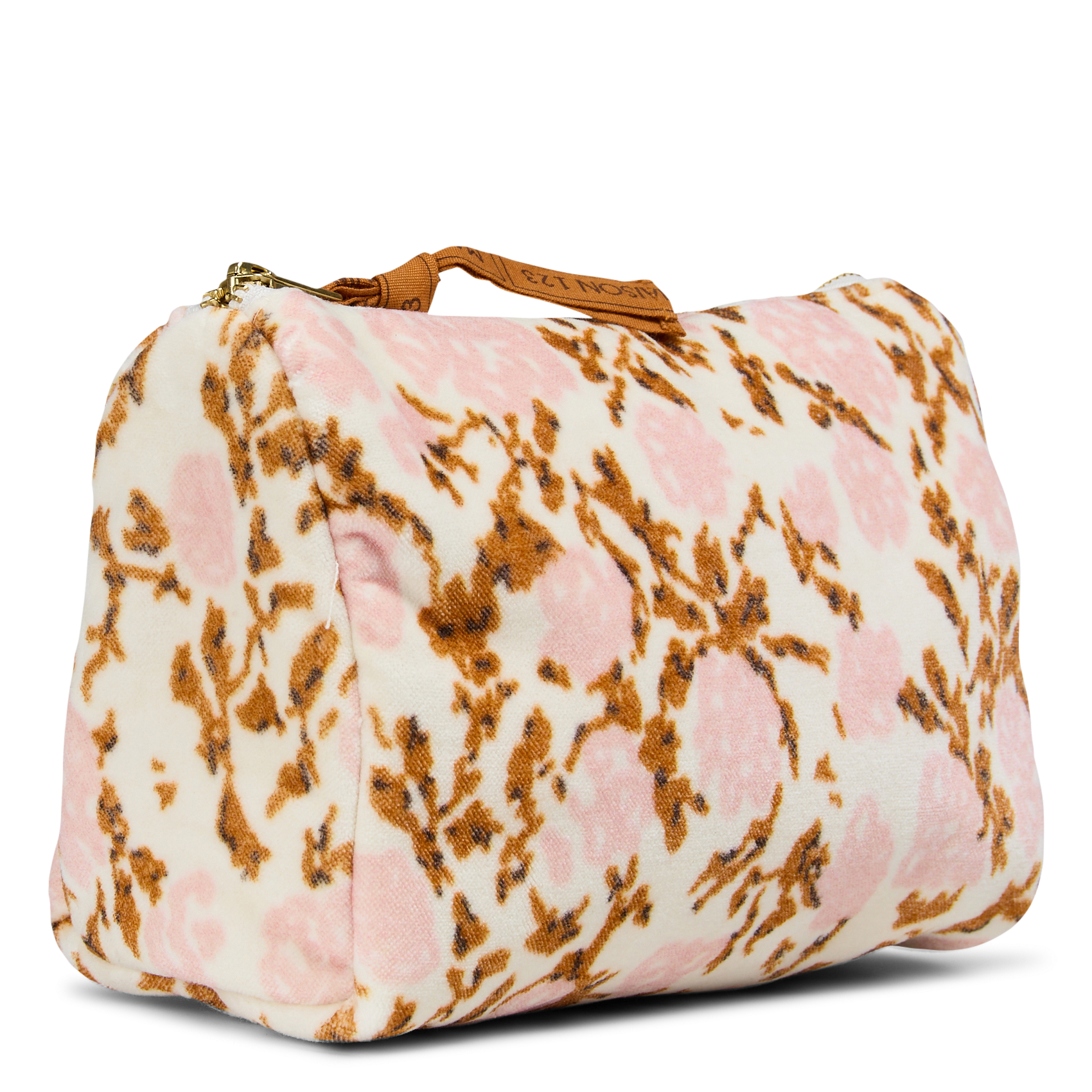 Fluwelen etui met motief MAISON 123 Wit