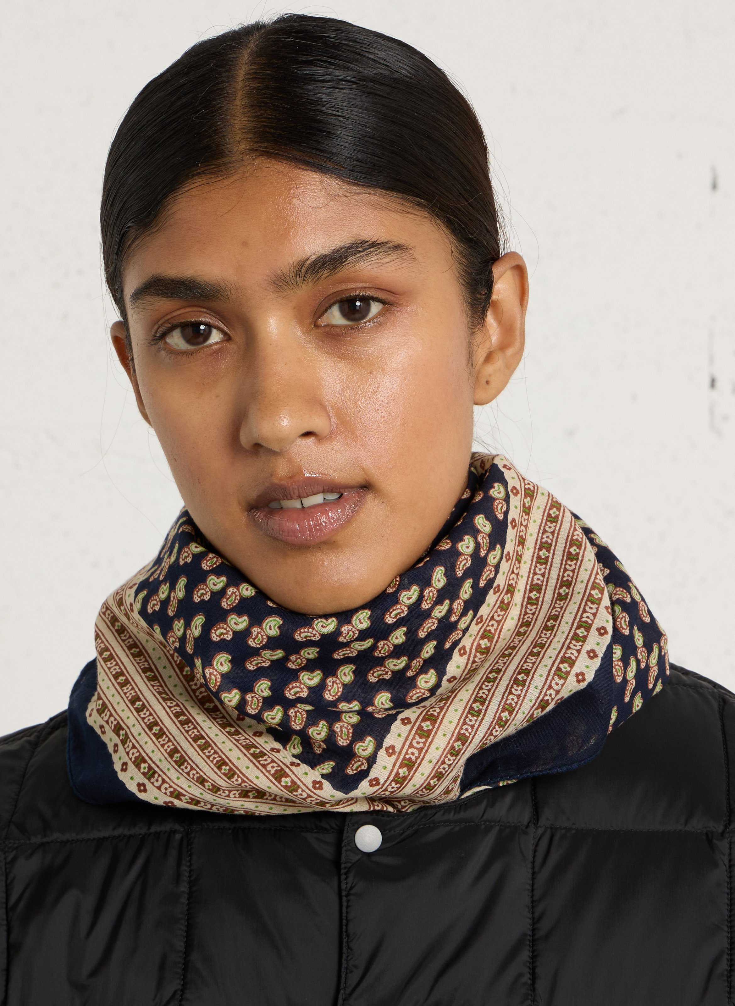 Laka - Baumwollfoulard MOISMONT Blau
