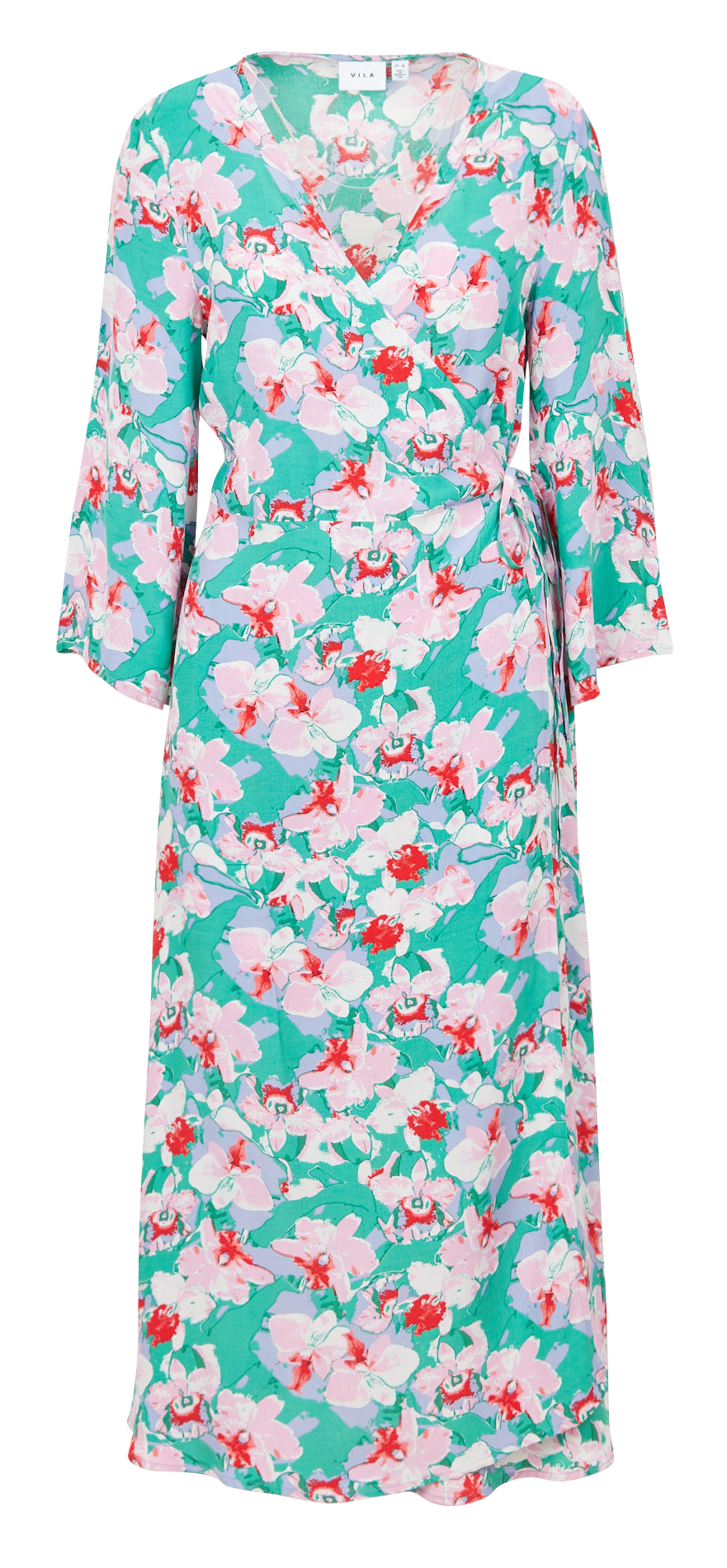 Robe midi imprimée VILA Vert