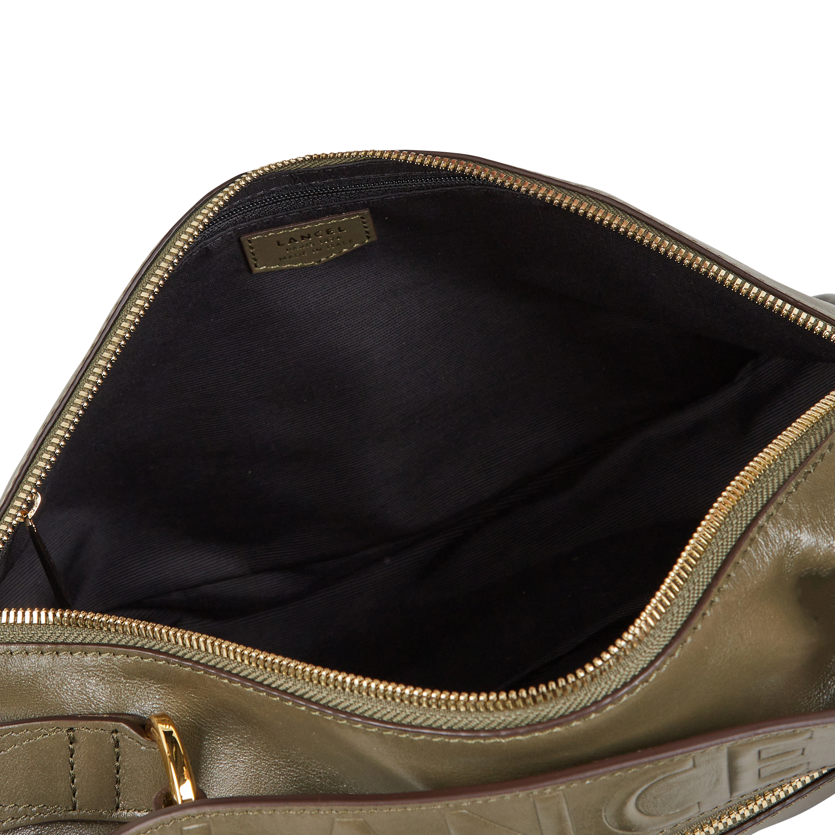 Leather shoulder bag Khaki