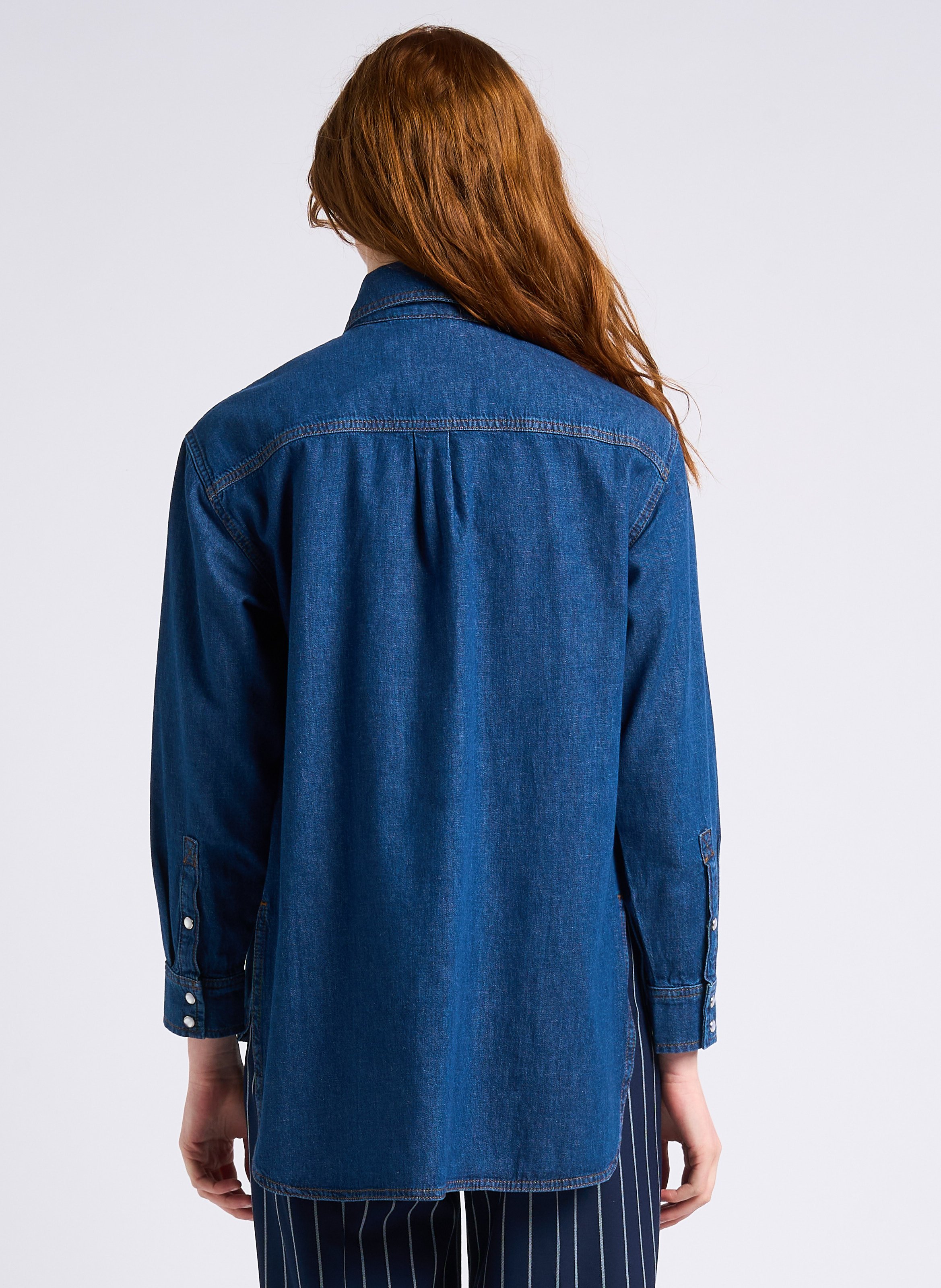 Surchemise col classique en jean  MAX&Co. Bleu