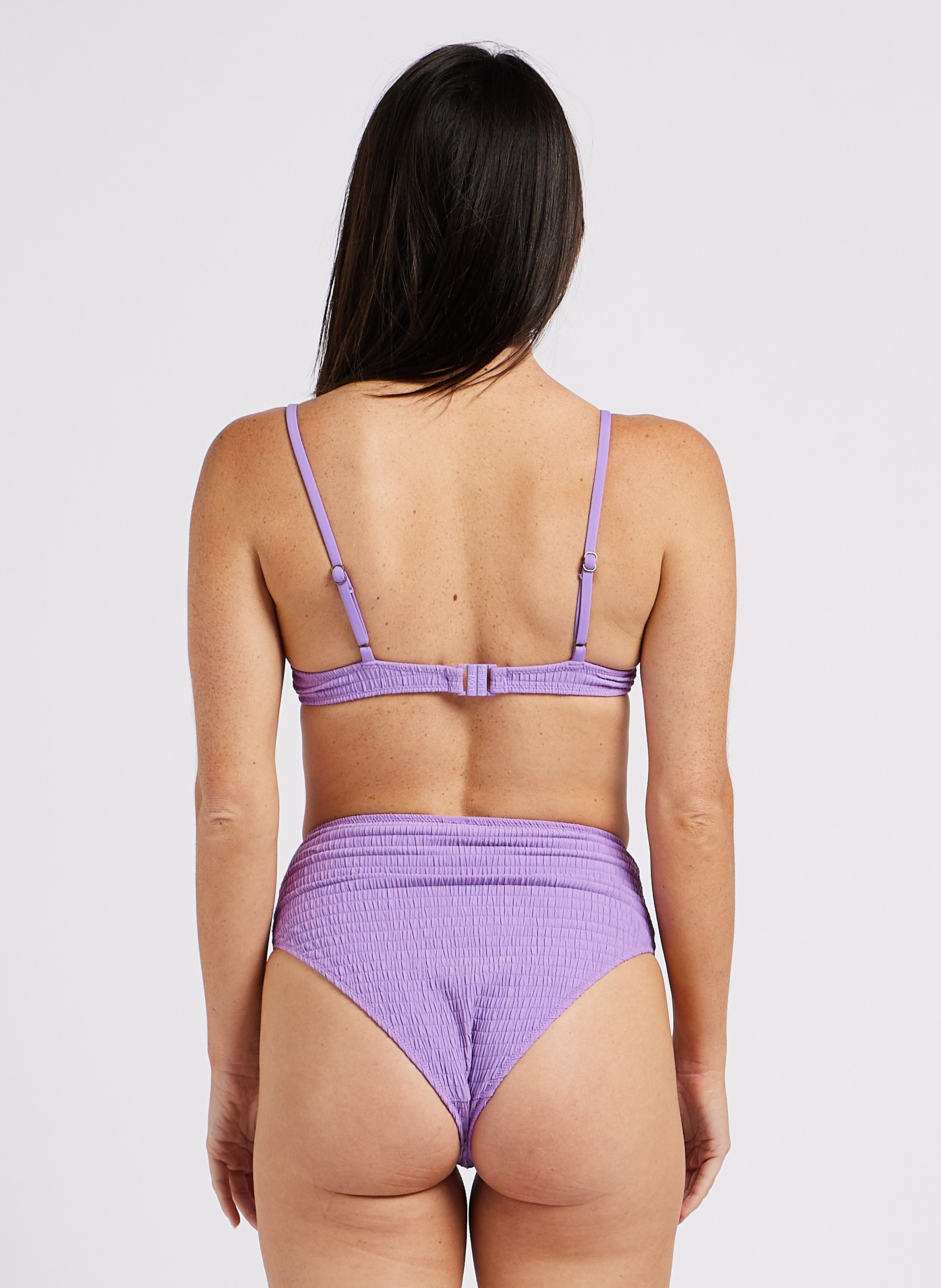 Bas de maillot taille haute LOVE STORIES Violet