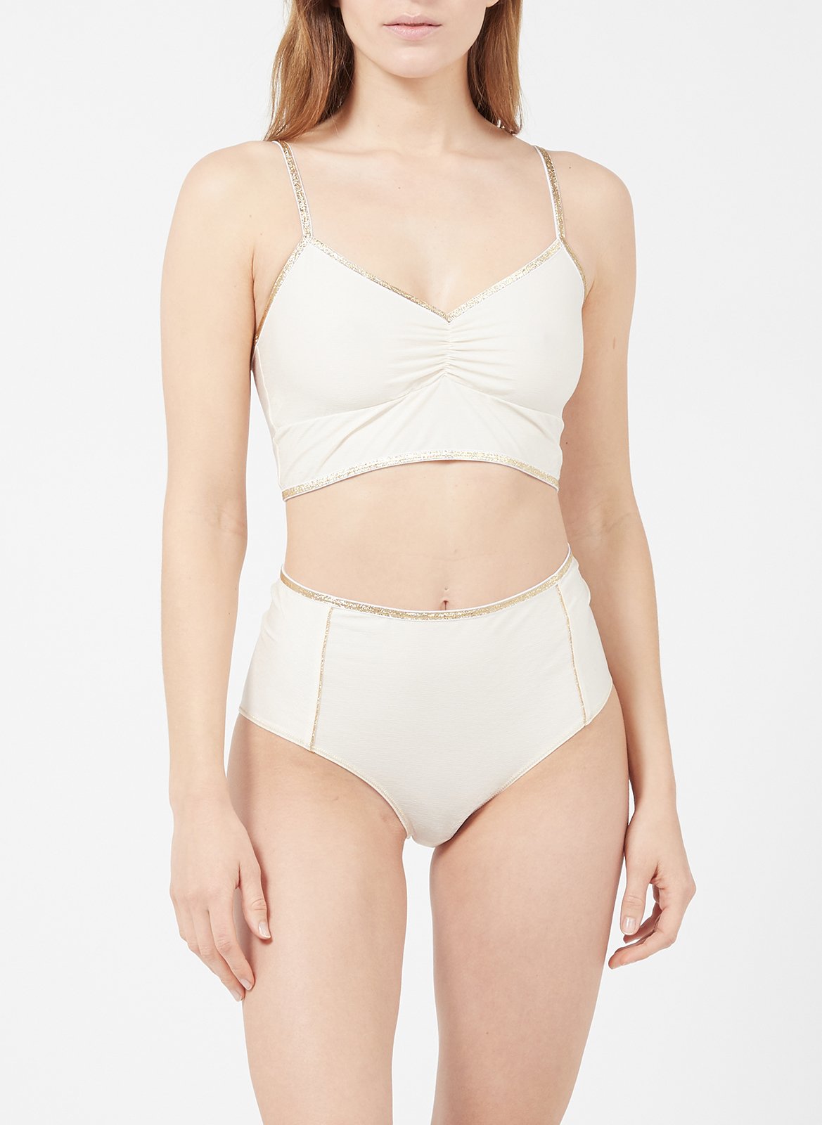 Microfiber bralette Beige