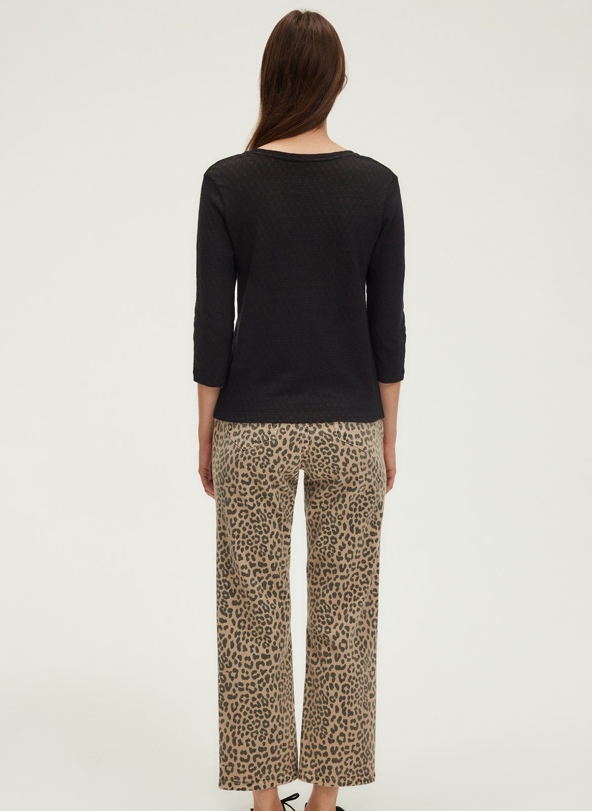 Rundhals-T-Shirt aus Bio-Baumwolle PABLO Schwarz