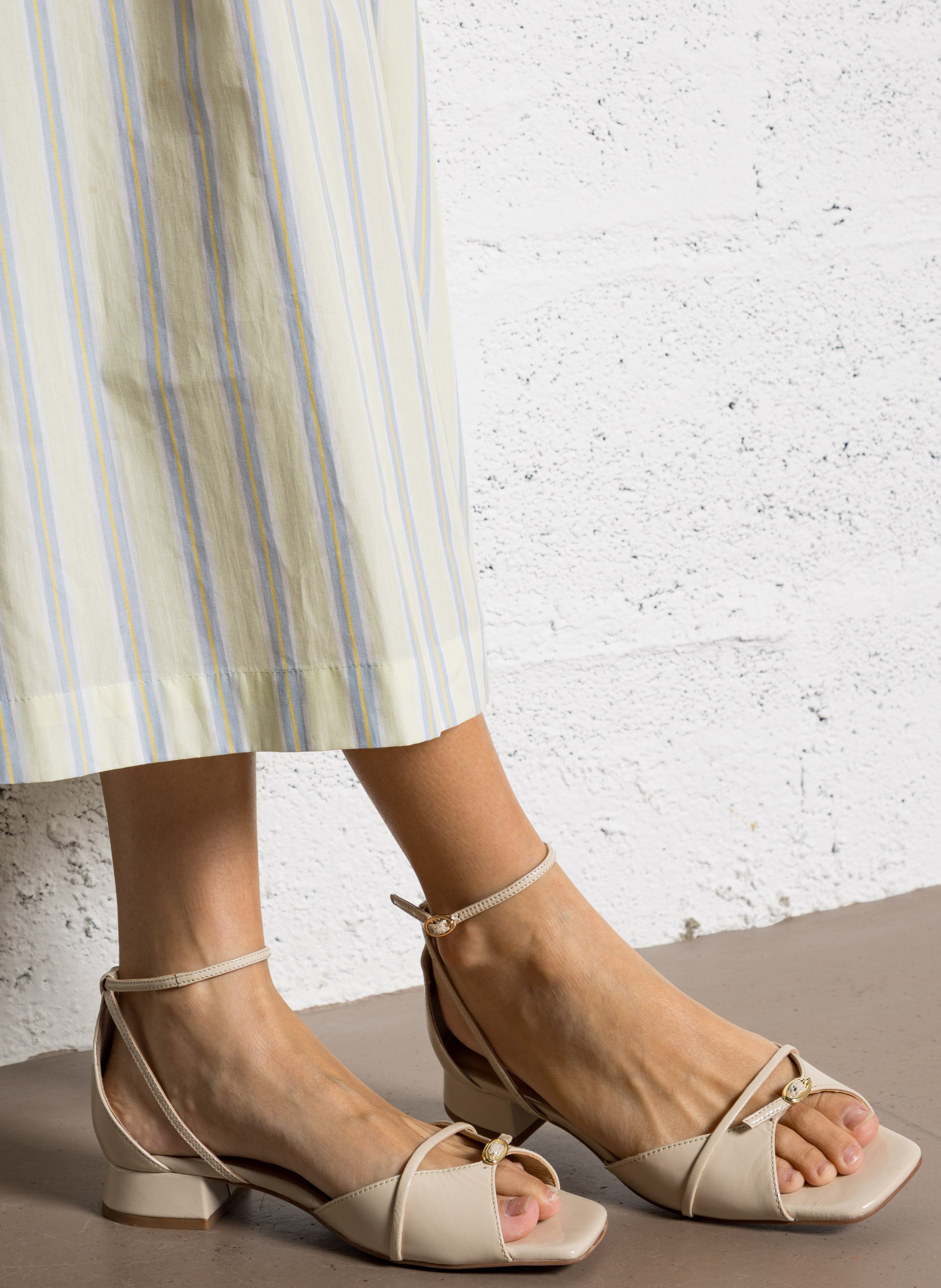 Ledersandalen BOCAGE Beige