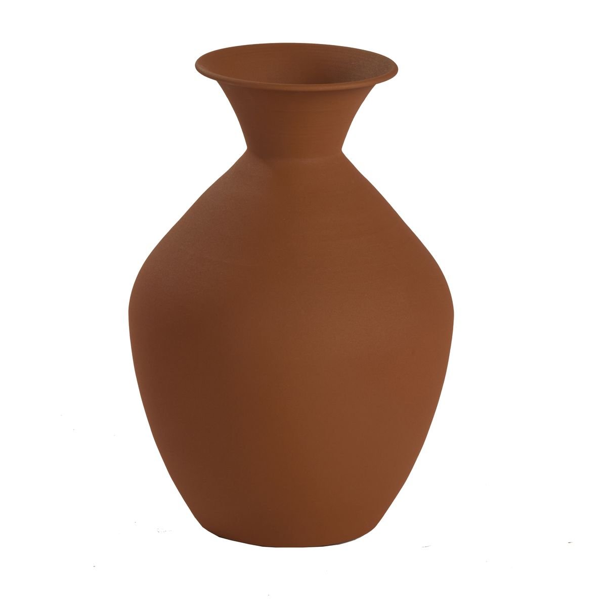 Vase en métal FACTORY Marron