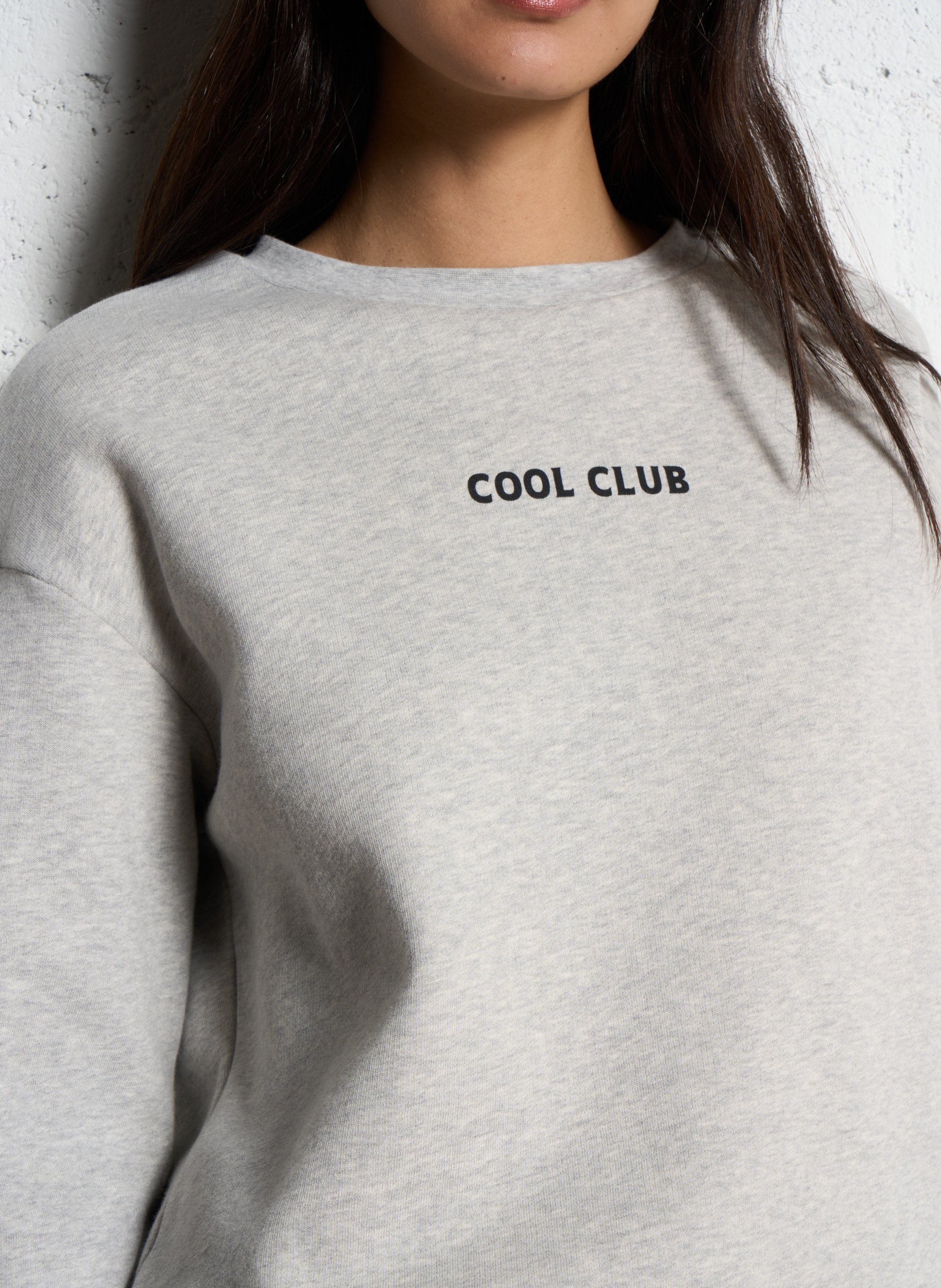 Maxi visual back sweatshirt I CODE Grey