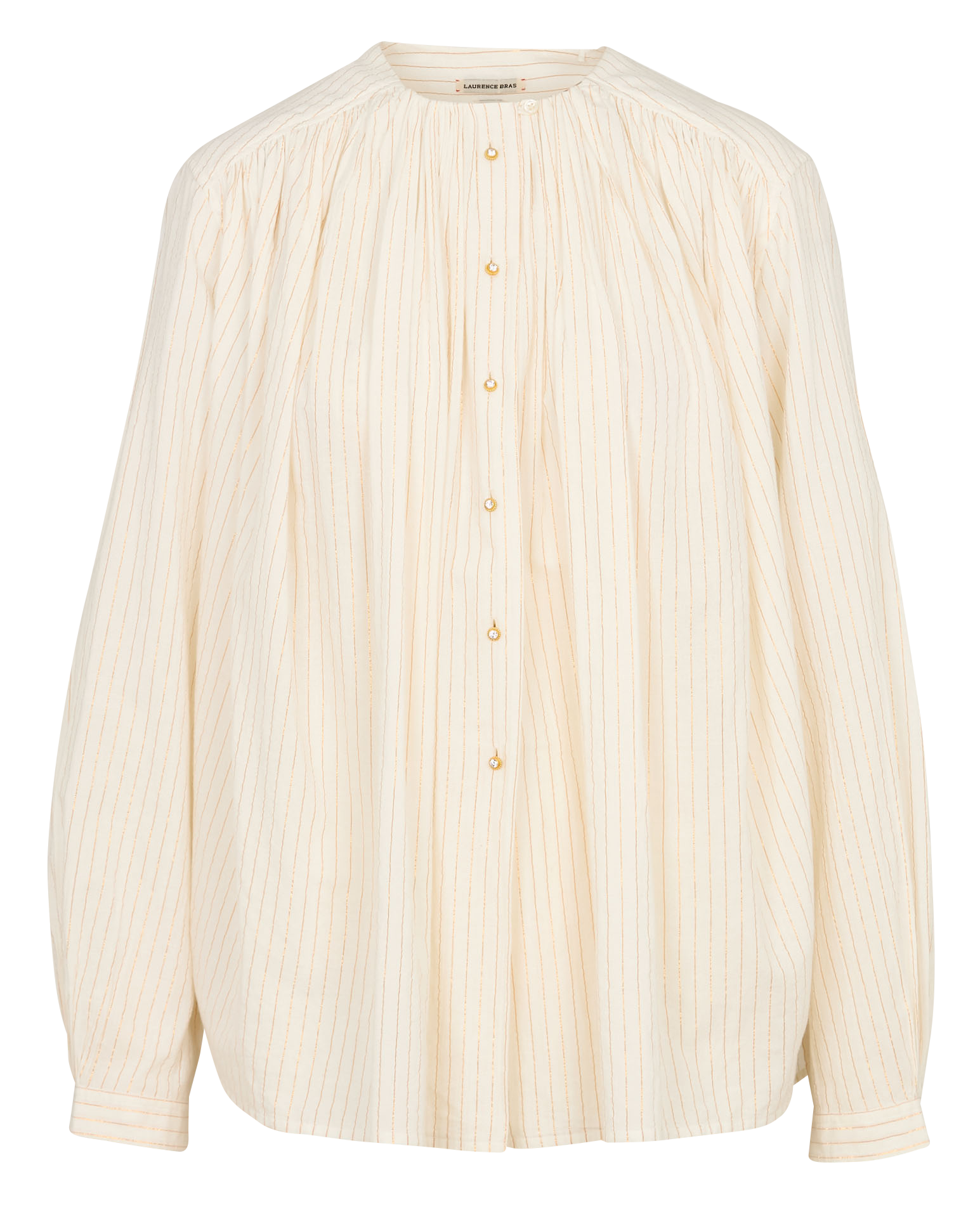 Capri - Einfarbige Oversize-Bluse LAURENCE BRAS Golden