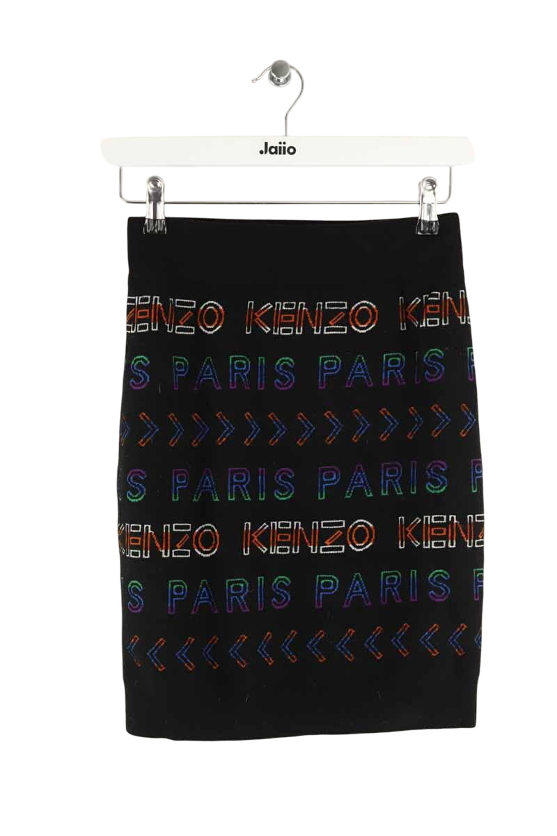 Wool mini skirt KENZO - SECONDE MAIN Black