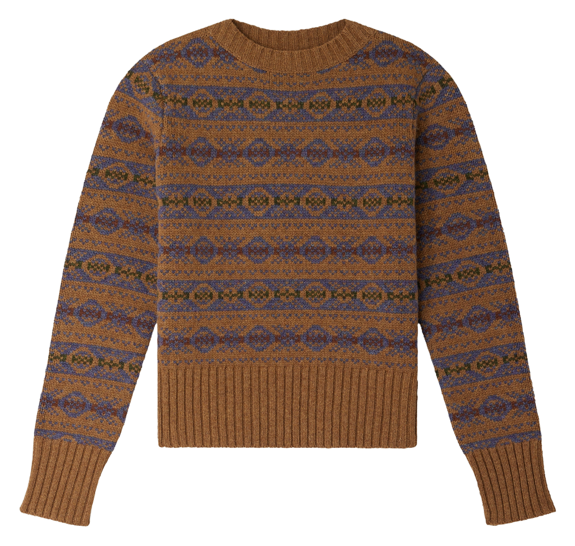 Pull col rond en laine SOEUR Beige