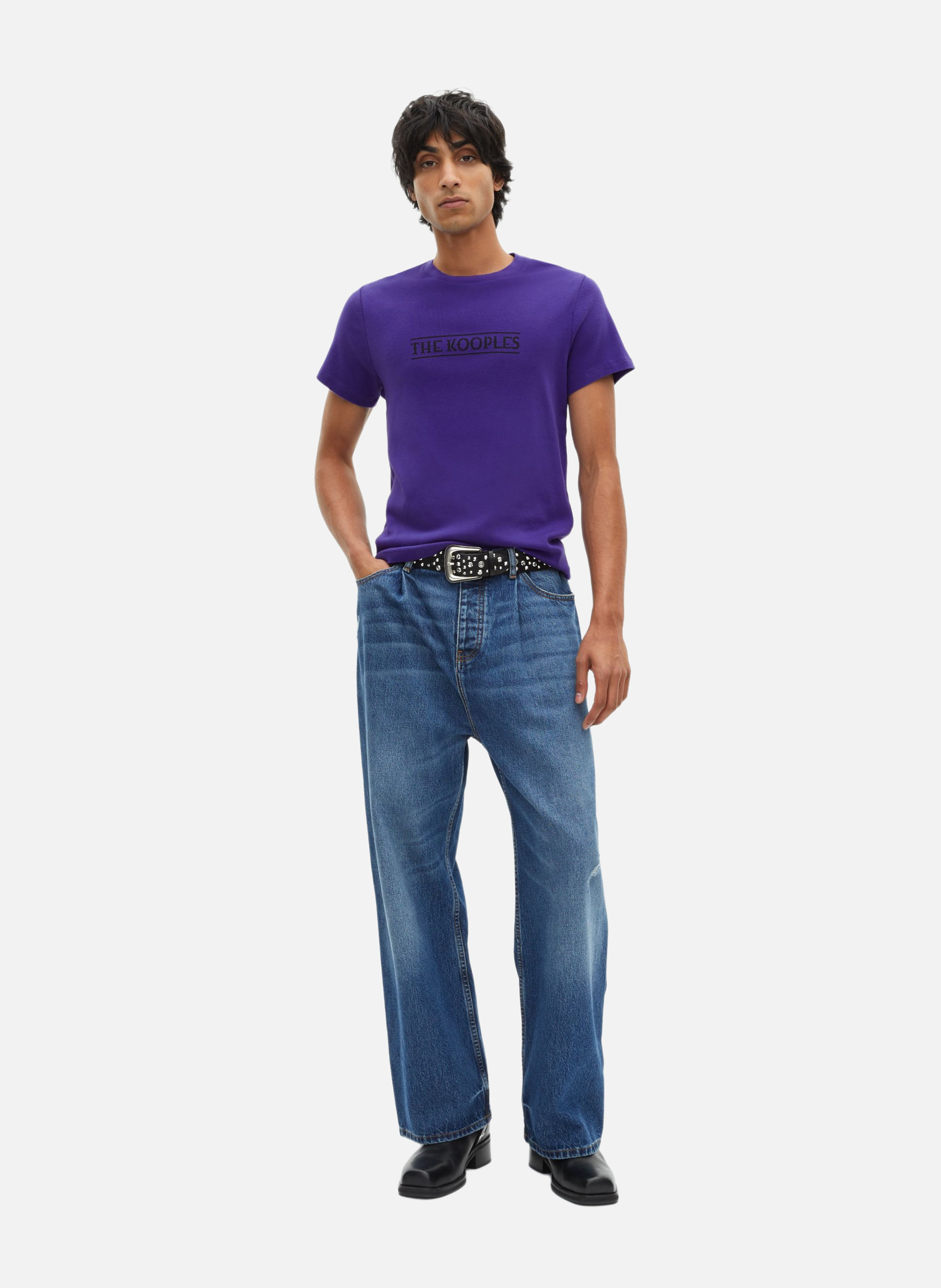 T-shirt with print THE KOOPLES Purple