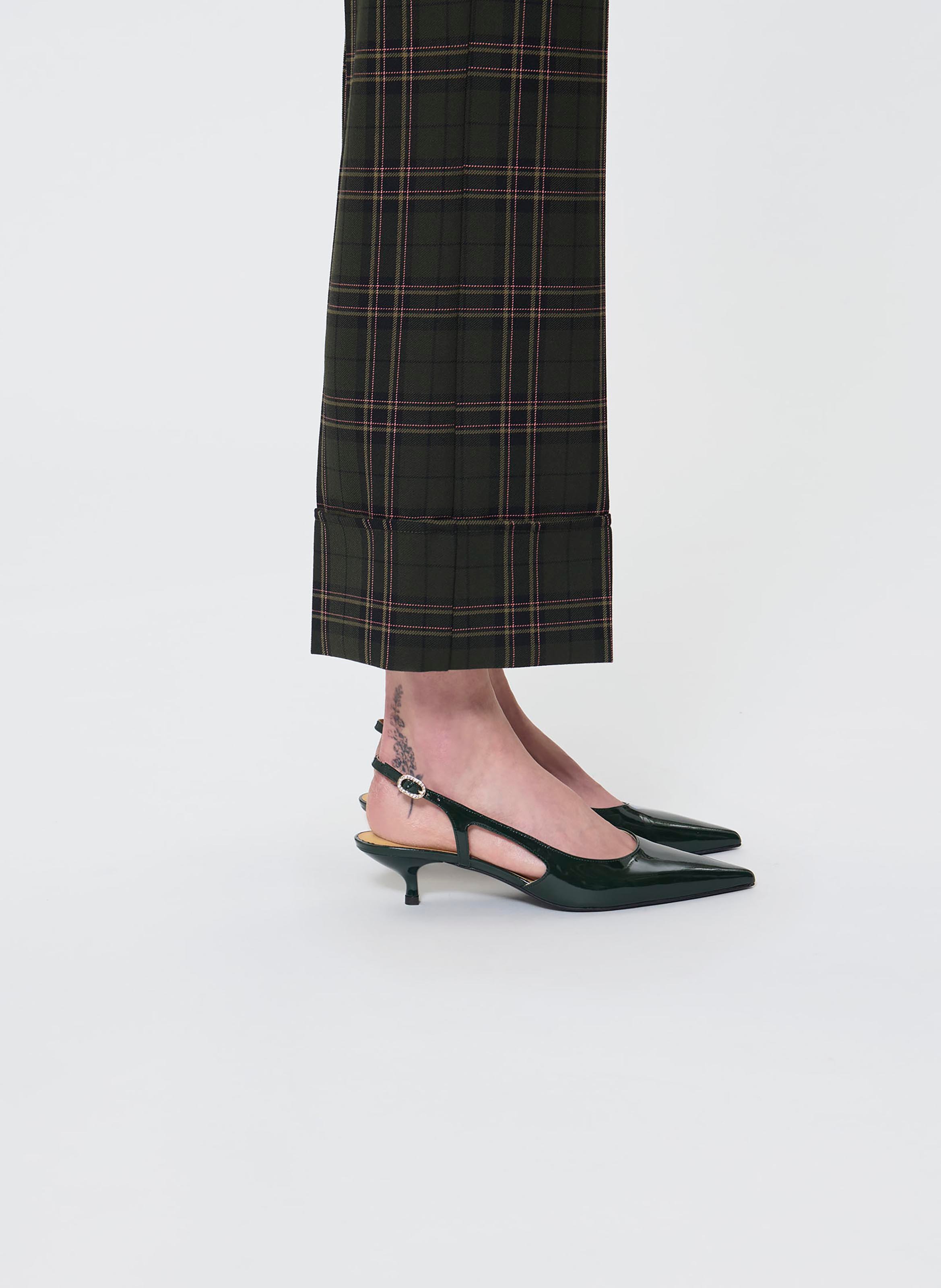 Pantalon droit imprimé TARA JARMON Vert