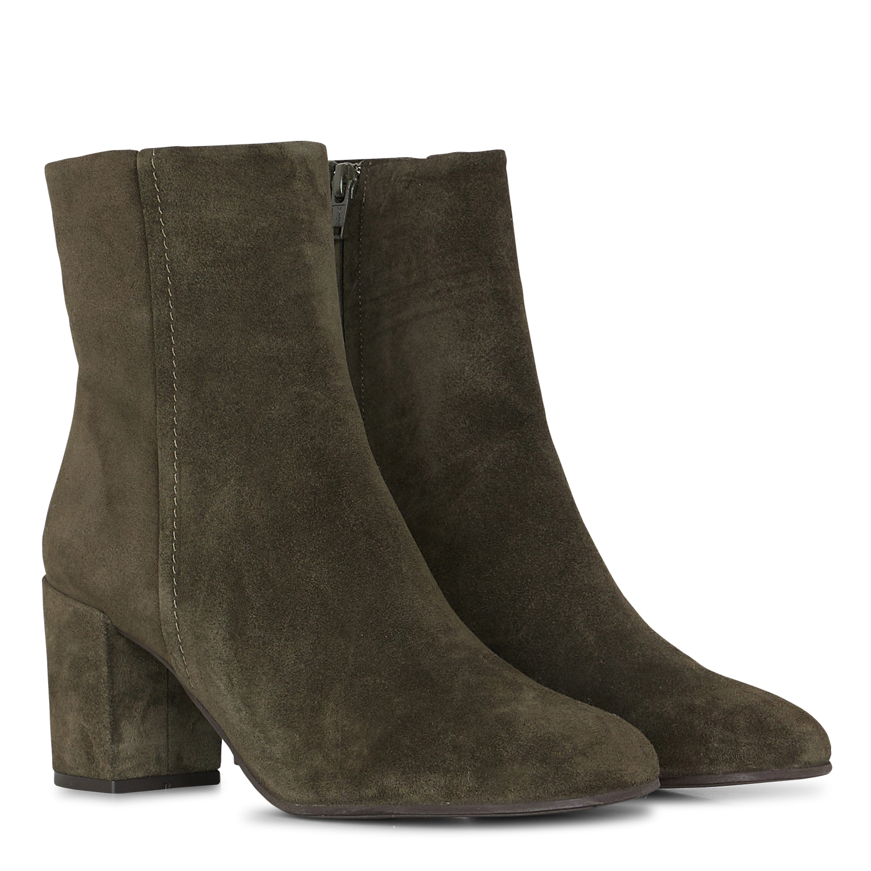 Stiefeletten aus Veloursleder BILLI BI Grun