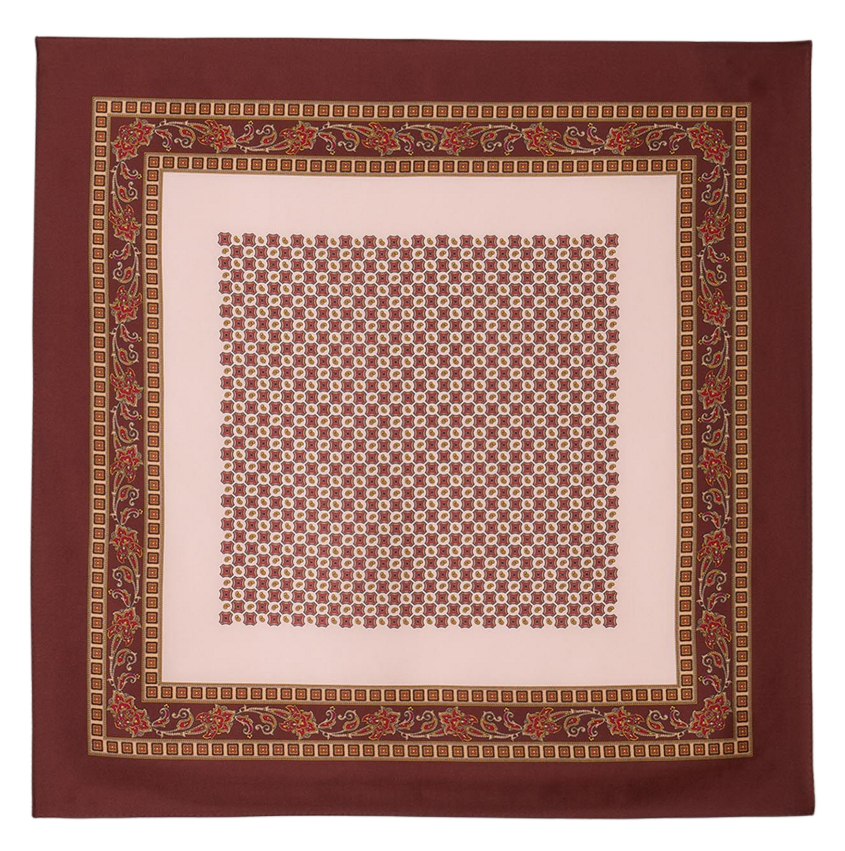 Seidenschal aus Satin, quadratisch SANDRO Beige