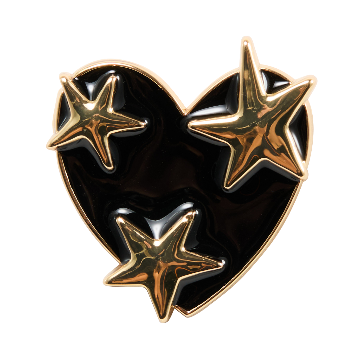 Heart brooch DES PETITS HAUTS Golden