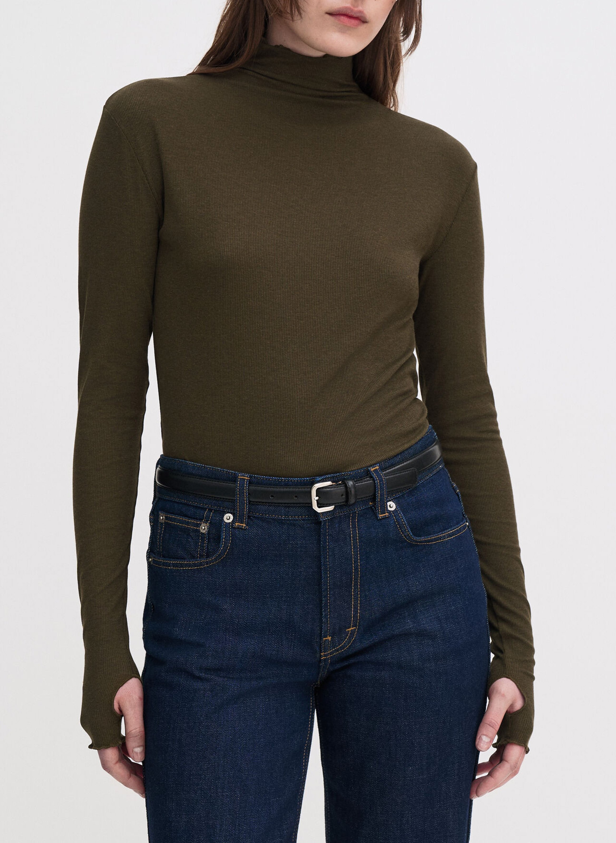 Pull col roulé  FILIPPA K Kaki