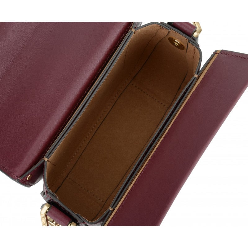 Handbag - cowhide leather POURCHET Red