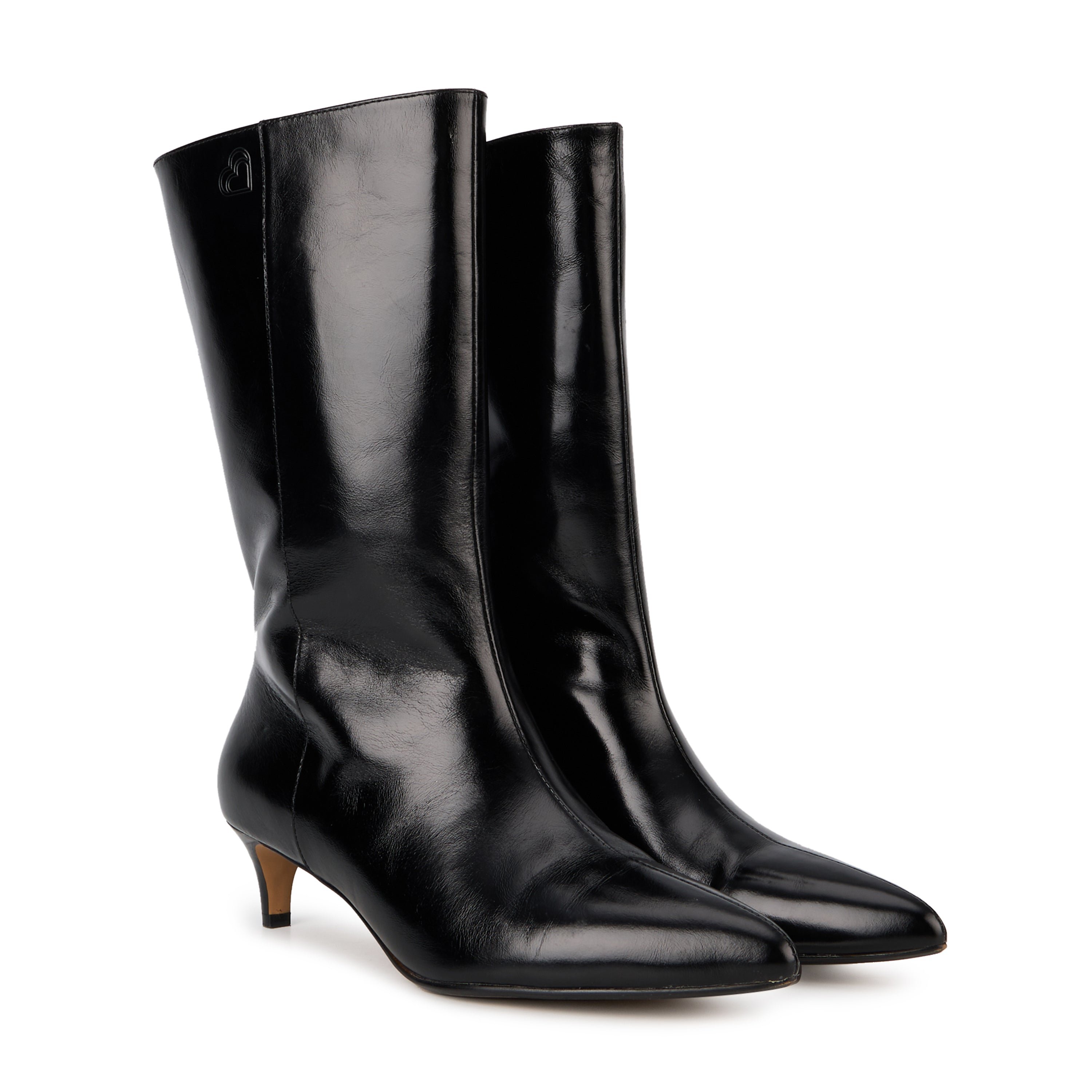 Yolanda shiny leather BONS BAISERS PARIS Black