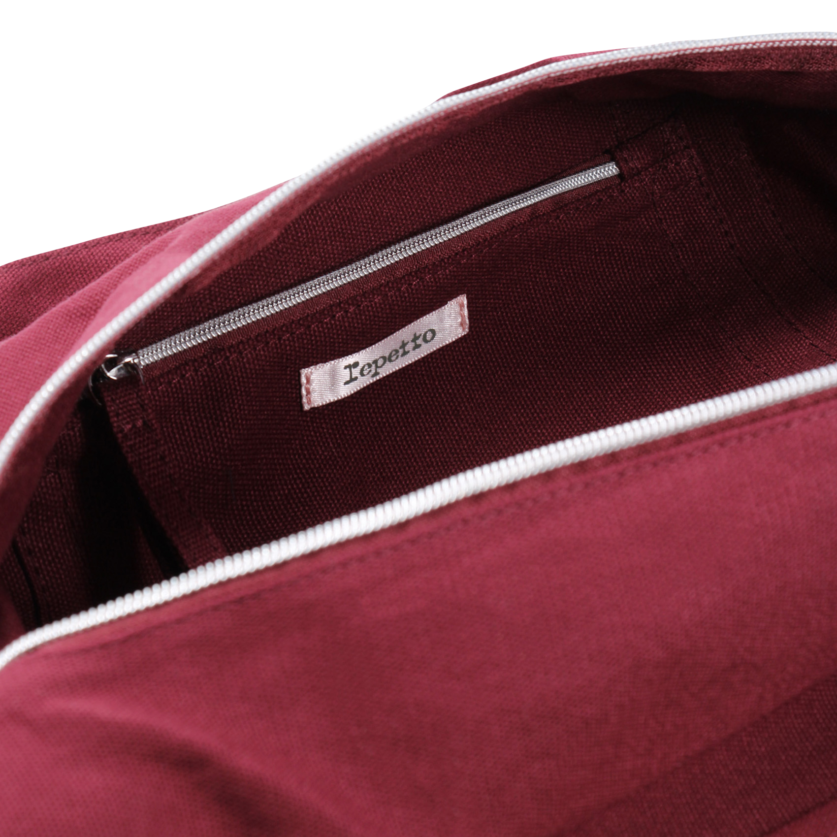 Sac de sport rond uni Rouge