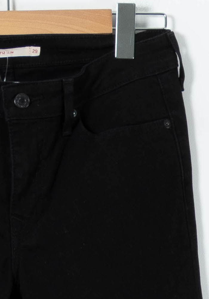 Cropped slim jeans with studs LEVI'S - Seconde main Black